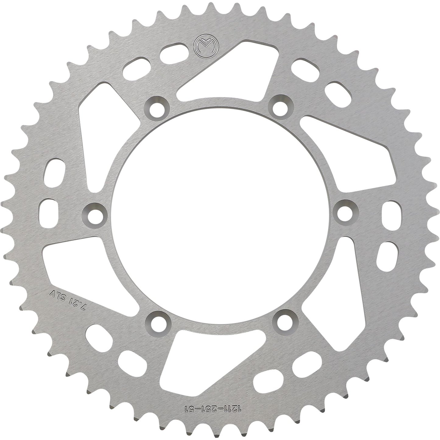 Moose Offroad Rear Aluminum Sprocket - Silver - 51 Tooth for Yamaha 1211-251-51-11_1075097
