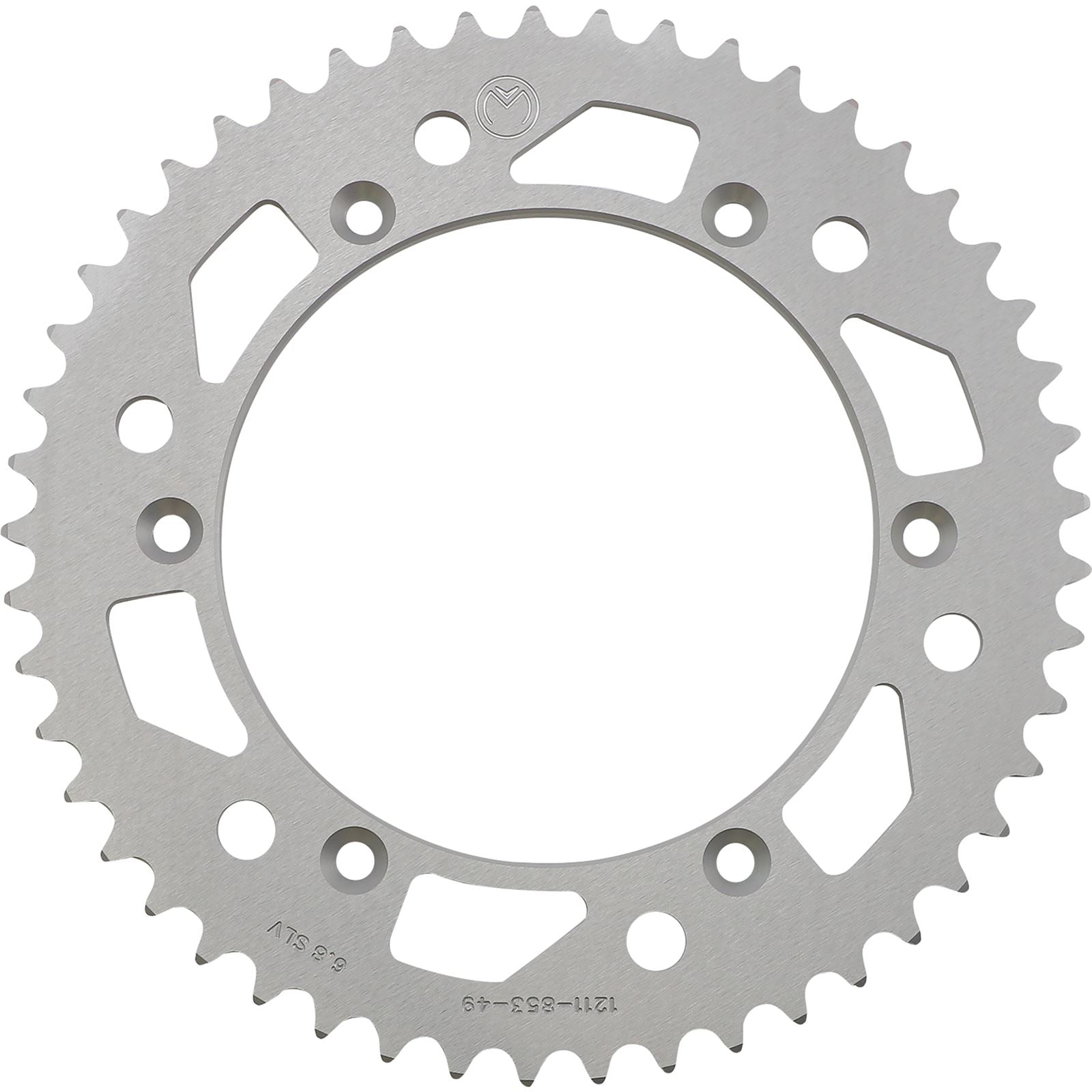 Moose Offroad Rear Aluminum Sprocket - Silver - 49 Tooth for Yamaha 1211-853-49-11_1075096