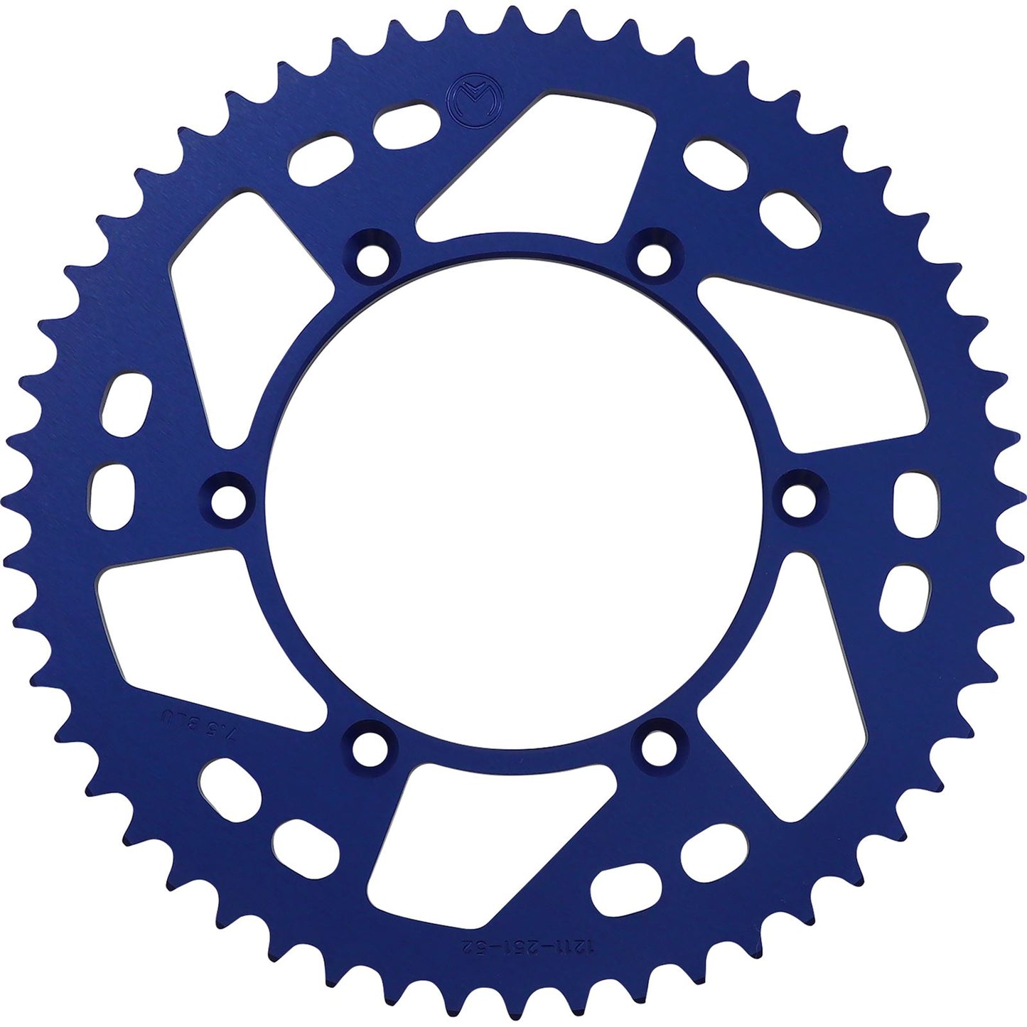 Moose Offroad Rear Aluminum Sprocket - Blue - 52 Tooth for Yamaha 1211-251-52-12_1075144