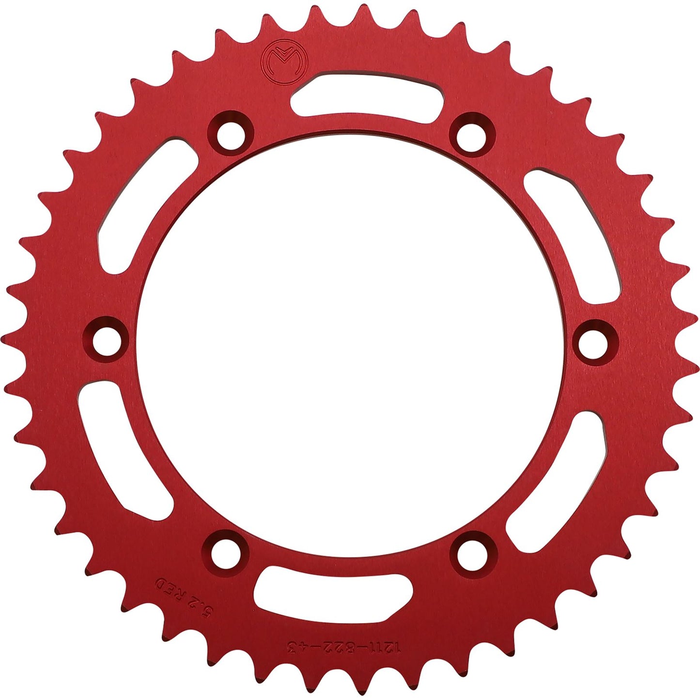 Moose Offroad Rear Aluminum Sprocket Red 43-Tooth for Beta/Gas Gas/Suzuki 1211-822-43-13_1075133