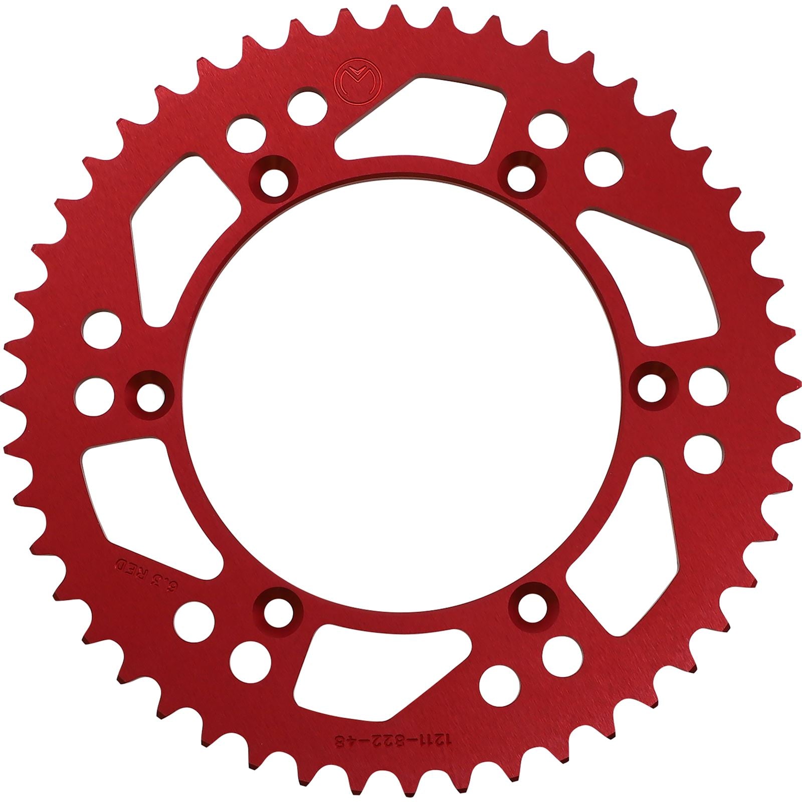 Moose Offroad Rear Aluminum Sprocket Red 48-Tooth for Beta/Gas Gas/Suzuki 1211-822-48-13_1075129