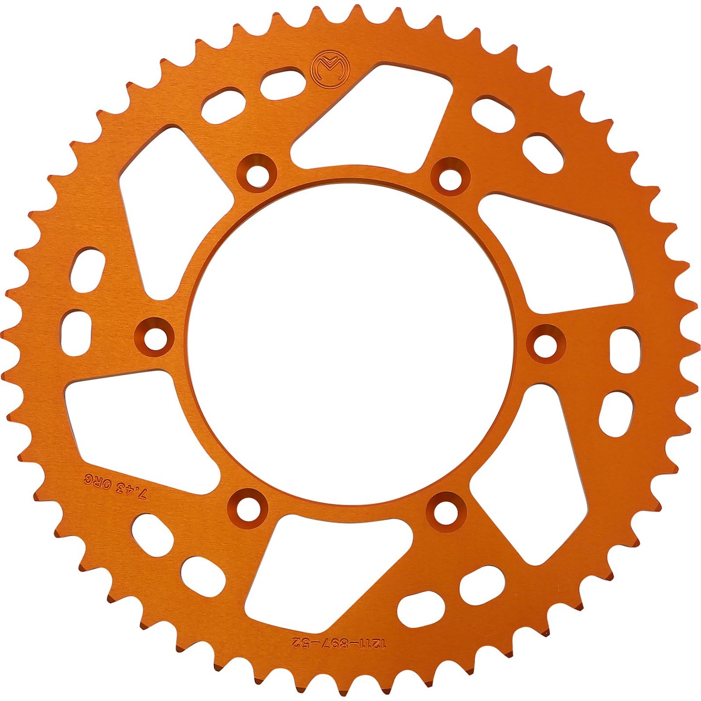 Moose Offroad Rear Aluminum Sprocket Orange 52 Tooth for Husaberg/Husq/KTM 1211-897-52-14_1075118