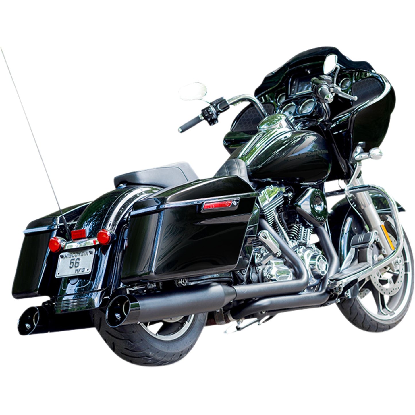 S&S Cycle 4-1/2" Black MK45 Cutlass Performance Mufflers 550-1016_1065223