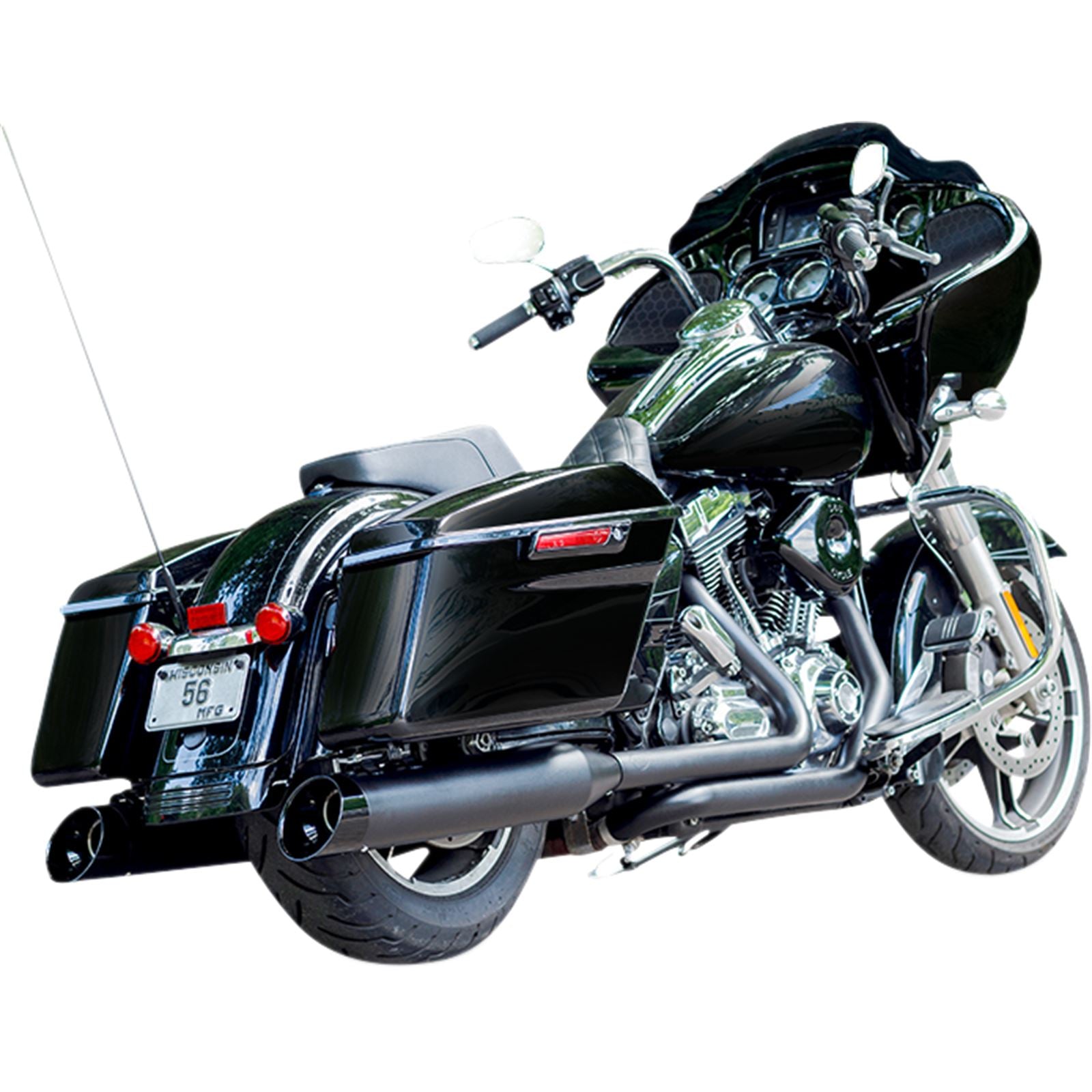 S&S Cycle 4-1/2" Black MK45 Cutlass Performance Mufflers 550-1016_1065223