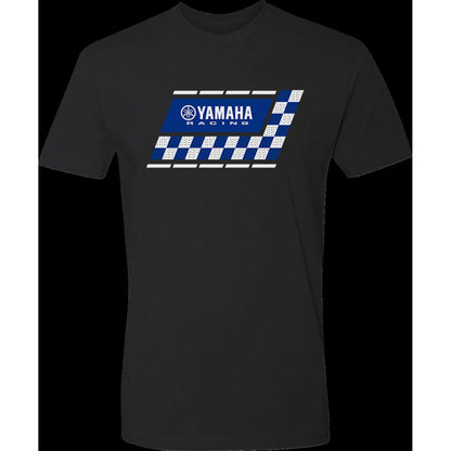 Yamaha Logo Racing Check T-Shirt - Black - Medium_1413767