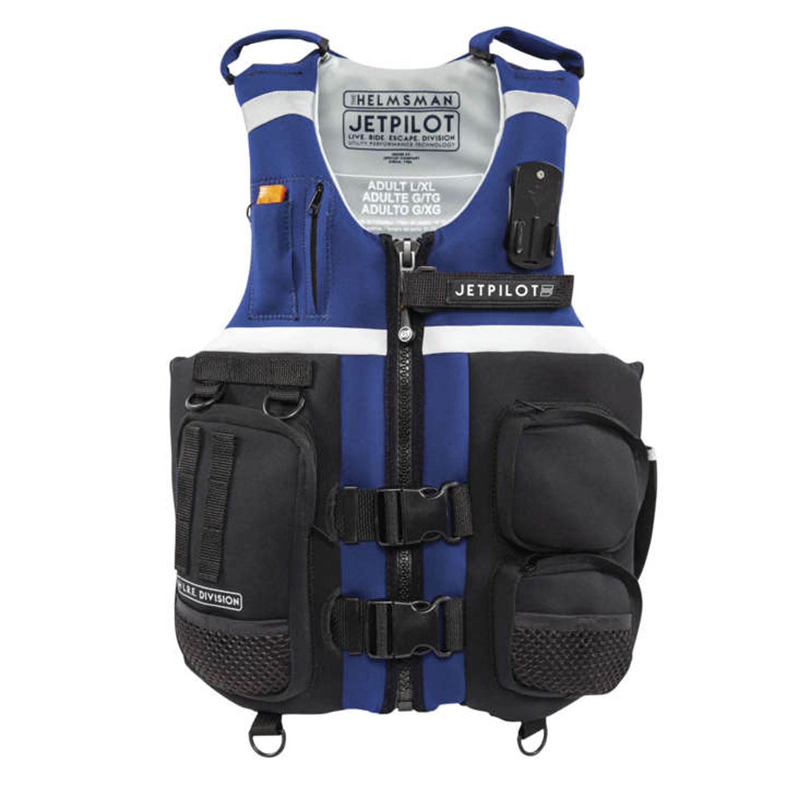 Jet Pilot L.R.E Helmsman Neoprene CGA Life Vest - Navy Blue/Grey - S/M [MPN: JP22101NVYGRYSM]_1062976