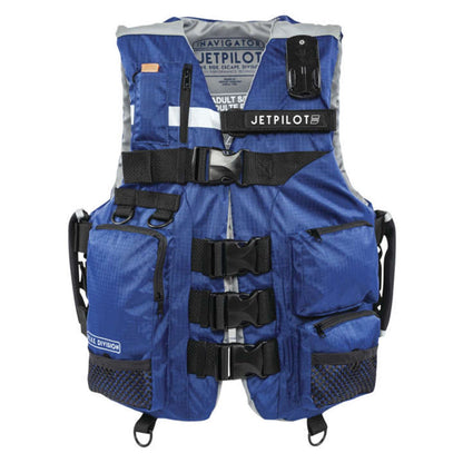Jet Pilot L.R.E. Navigator Nylon CGA Life Vest - Navy Blue/Grey S/M [MPN: JP22102NVYGRYSM]_1062690