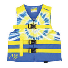 Jet Pilot Pistol Youth Nylon CGA Life Vest - Blue/Yellow - Youth [MPN: JP22241BLUYELLOWCHILD]_1061690