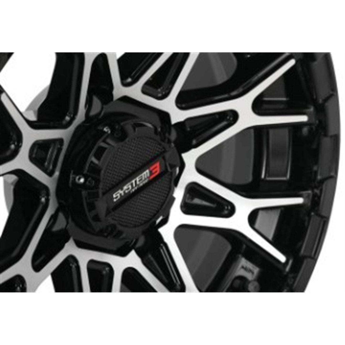 System 3 ST-6 Aluminum Wheel - 12x7, 4/110, 4+3 - Gloss Black/Machined 12S3-6010_979129