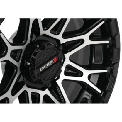 System 3 ST-6 Aluminum Wheel - 12x7, 4/110, 2+5 - Gloss Black/Machined 12S3-6011_979131