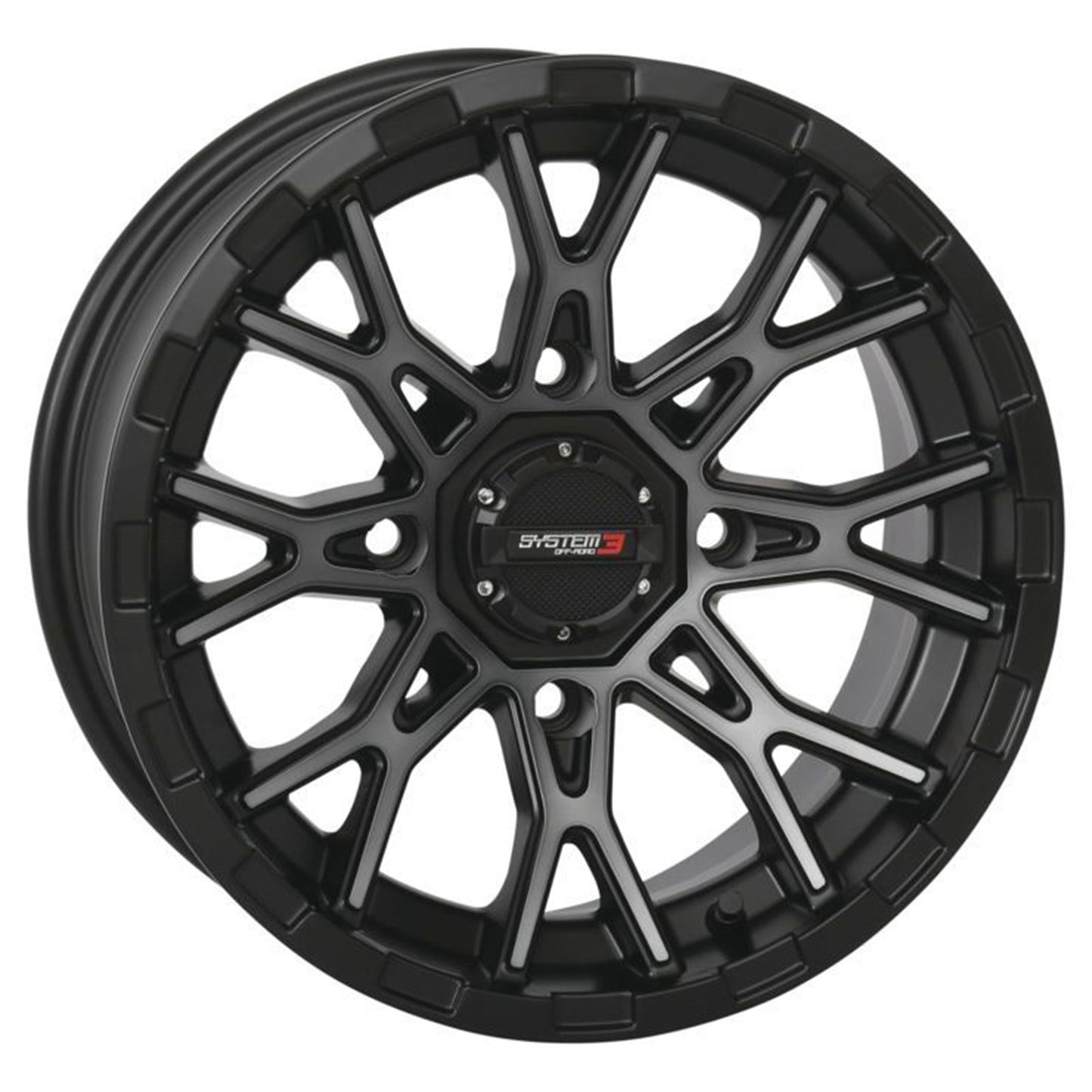 System 3 ST-6 Aluminum Wheel - 12x7, 4/110, 4+3 - Dark Tint 12S3-6110_979134