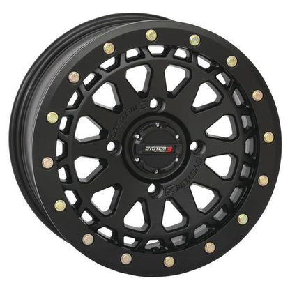 System 3 SB-6 Beadlock Wheel - 15x7, 4/137, 6+1 - Matte Black 15S3-6538_979106