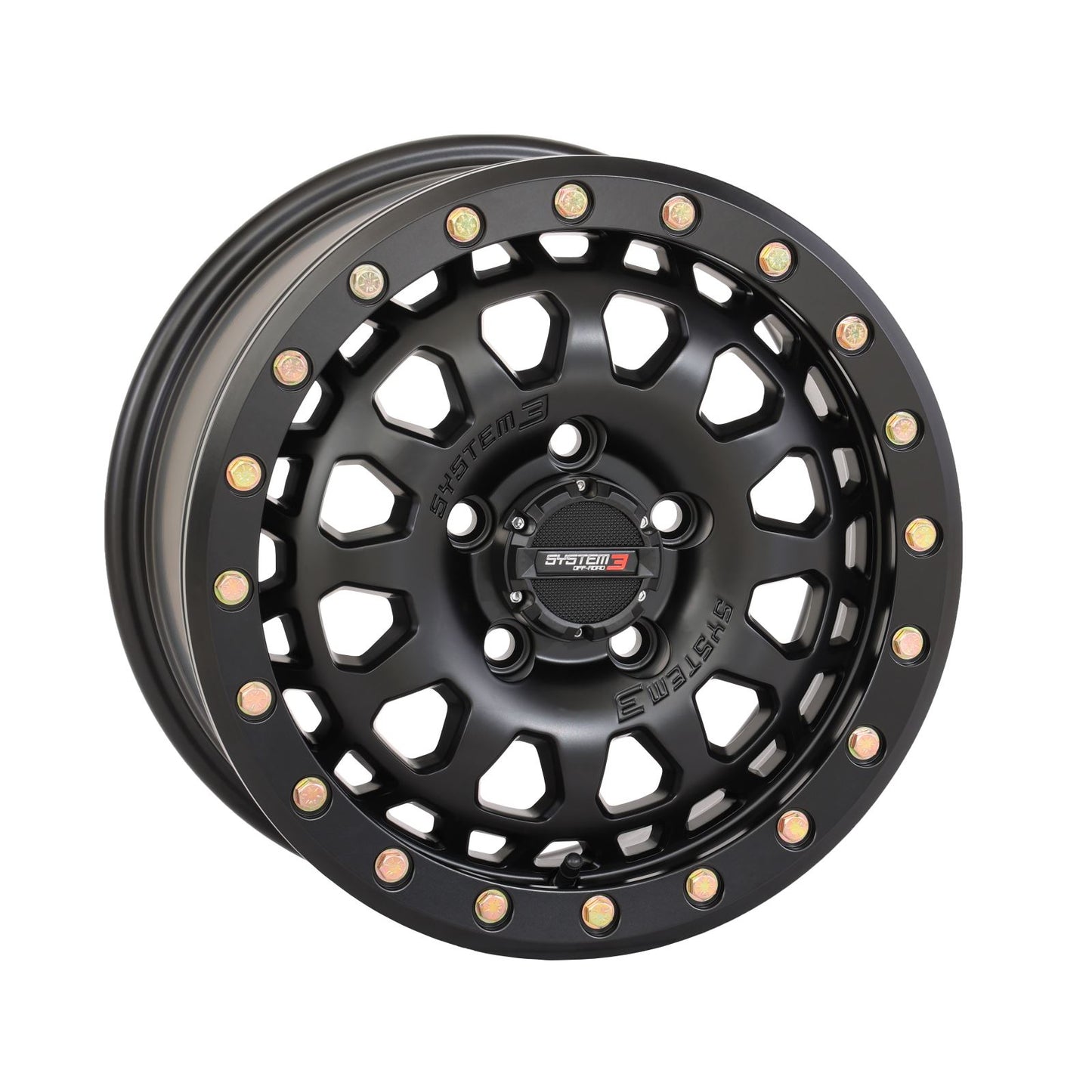 System 3 SB-6 Beadlock Wheel - 15X7 5/4.5 6+1 - Matte Black 15S3-6545_1308520