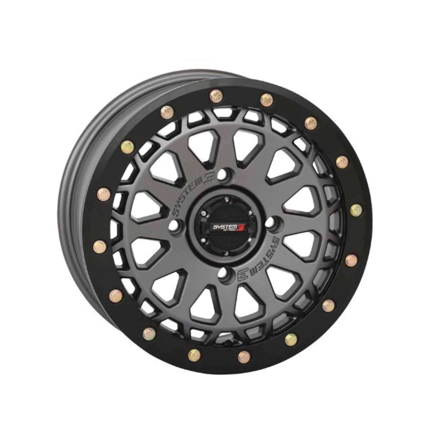 System 3 SB-6 Beadlock Wheel - 15X7 5/4.5 6+1 - Gunmetal Grey 15S3-6645_979121