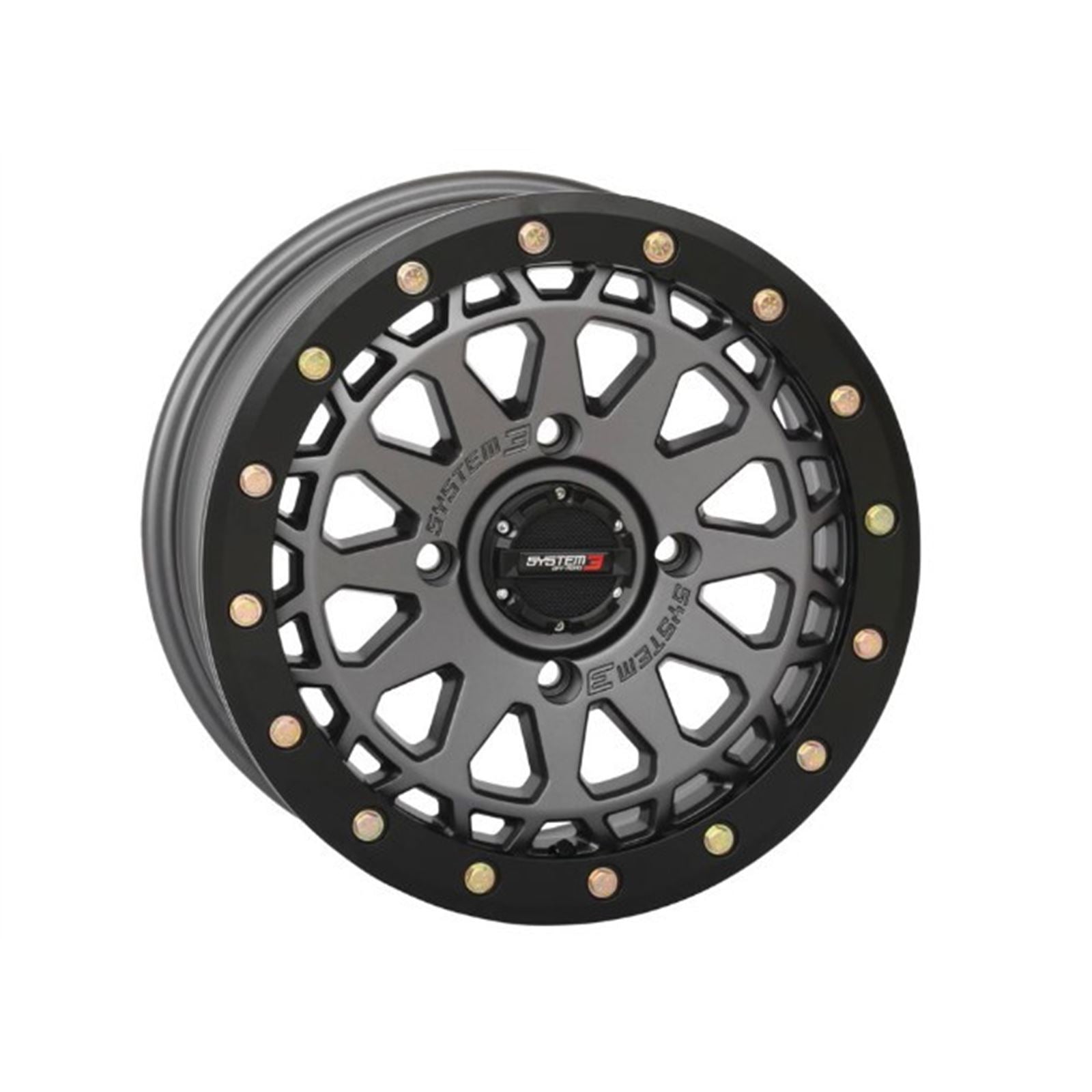System 3 SB-6 Beadlock Wheel - 15X7 5/4.5 6+1 - Gunmetal Grey 15S3-6645_979121