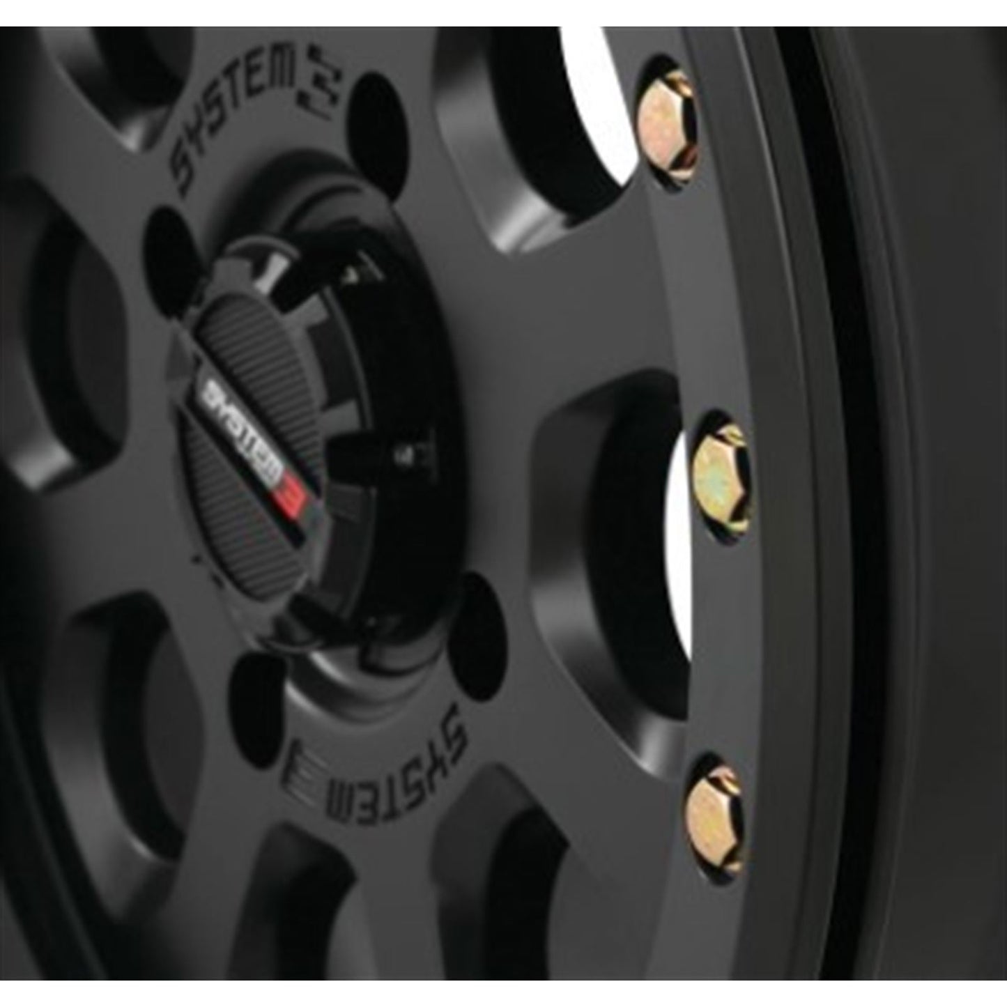 System 3 SB-7 Beadlock Wheel - 14x7, 4/156, 4+3 - Matte Black 14S3-7555_979147