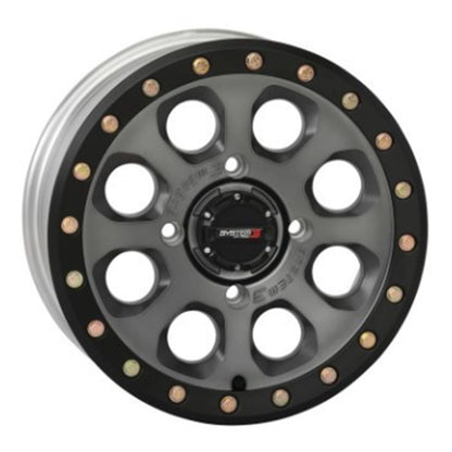 System 3 SB-7 Beadlock Wheel - 14x7, 4/156, 4+3 - Titanium 14S3-7655_979143