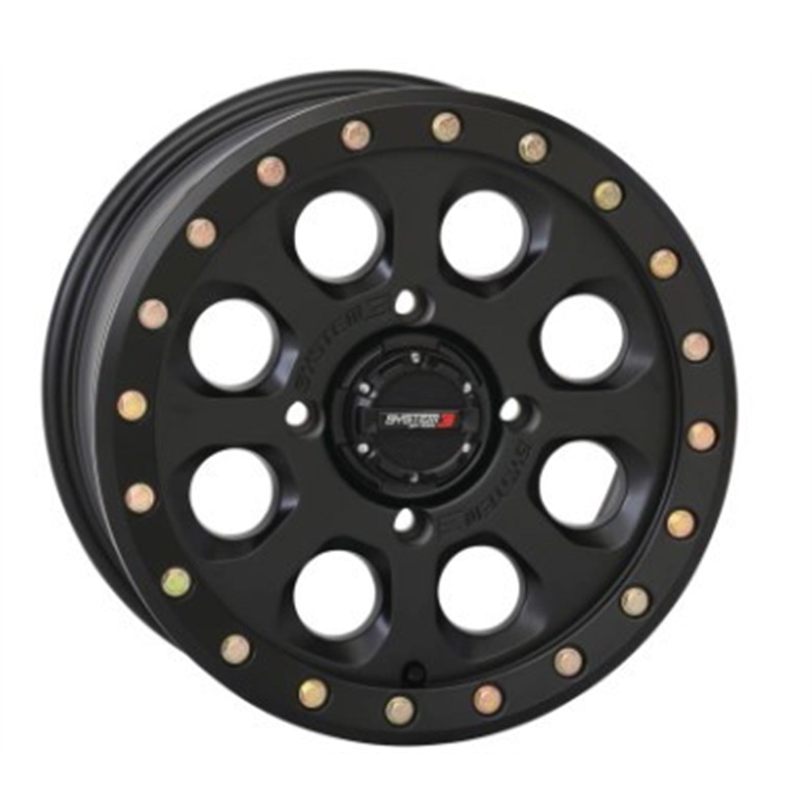 System 3 SB-7 Beadlock Wheel - 15x7, 4/137, 5+2 - Matte Black [MPN: 15S3-7537]_979150