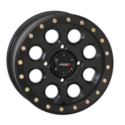 System 3 SB-7 Beadlock Wheel - 15x7, 4/137, 5+2 - Matte Black [MPN: 15S3-7537]_979150