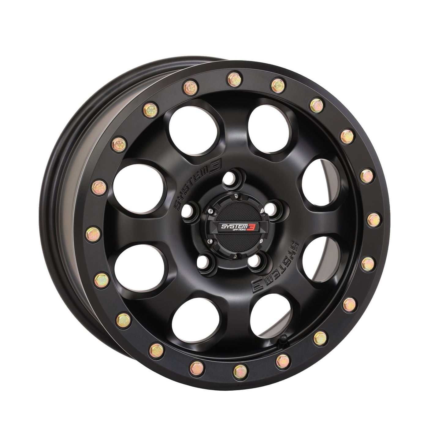 System 3 SB-7 Beadlock Wheel - 15X7 5/4.5 6+1 - Matte Black 15S3-7545_1308537