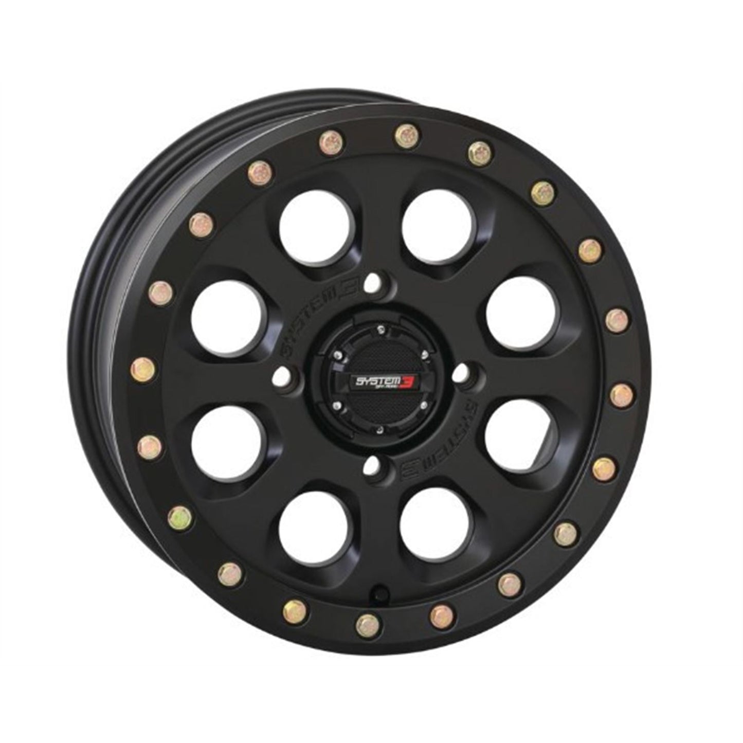System 3 SB-7 Beadlock Wheel - 15x10, 4/137, 5+5 - Matte Black 15S3-75371_979204