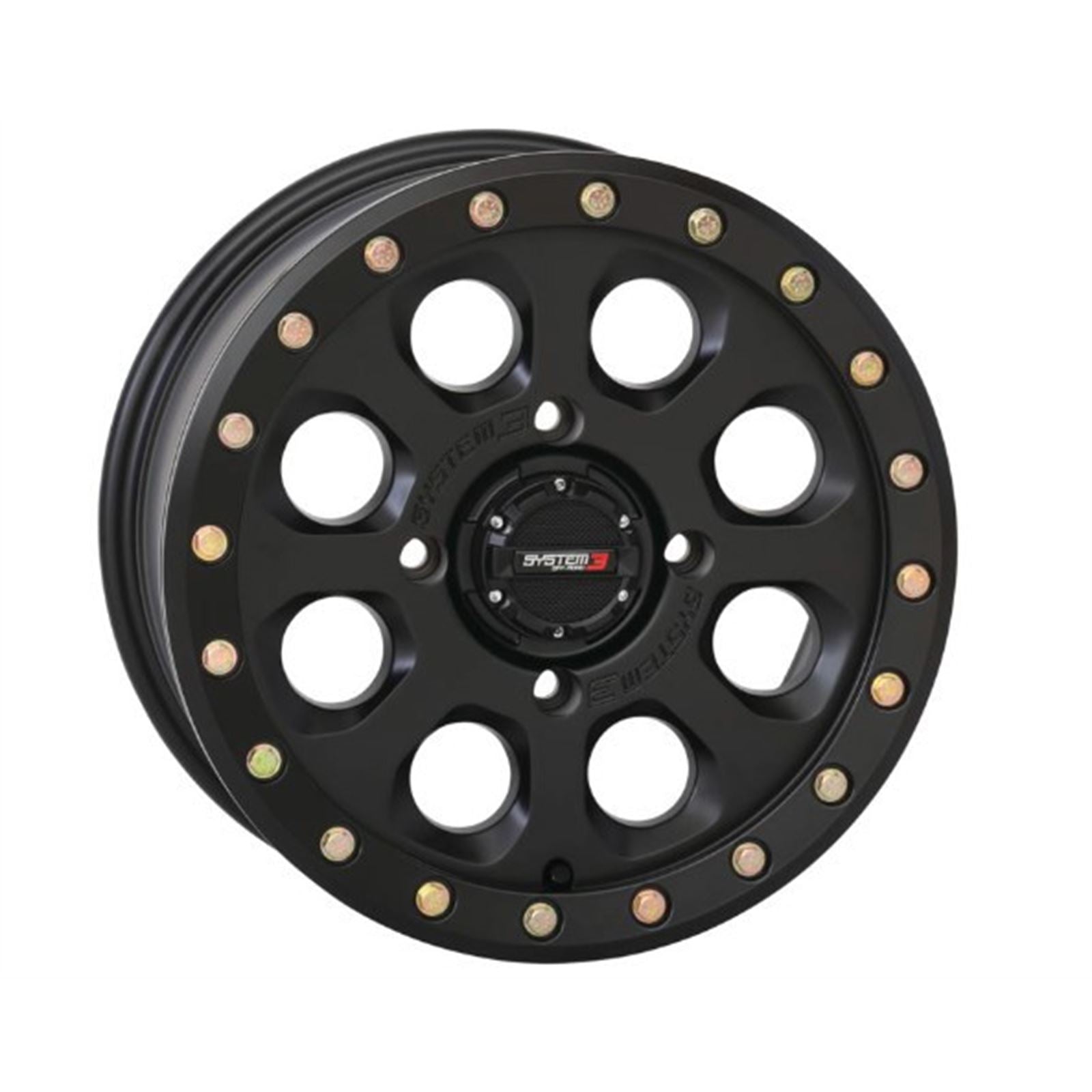 System 3 SB-7 Beadlock Wheel - 15x10, 4/137, 5+5 - Matte Black 15S3-75371_979204