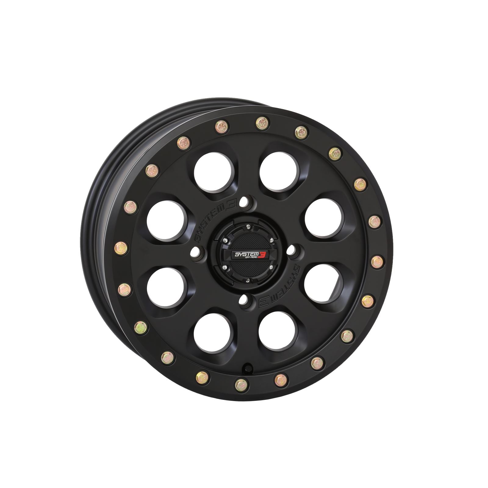 System 3 SB-7 Beadlock Wheel - 15x10, 4/137, 5+5 - Matte Black 15S3-75371_1308532