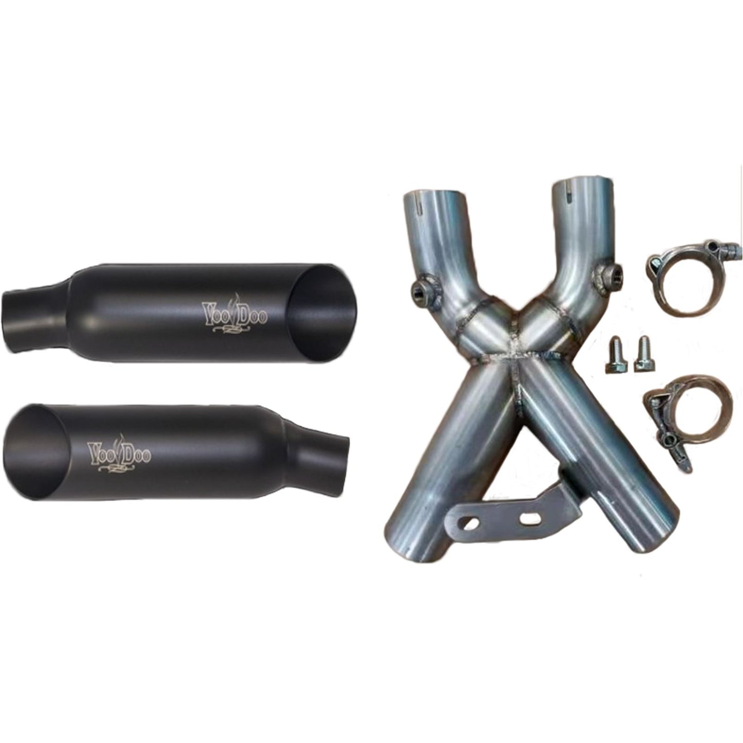 Voodoo Shorty Dual Muffler - Black Busa VEBUSAM2CDB_867333