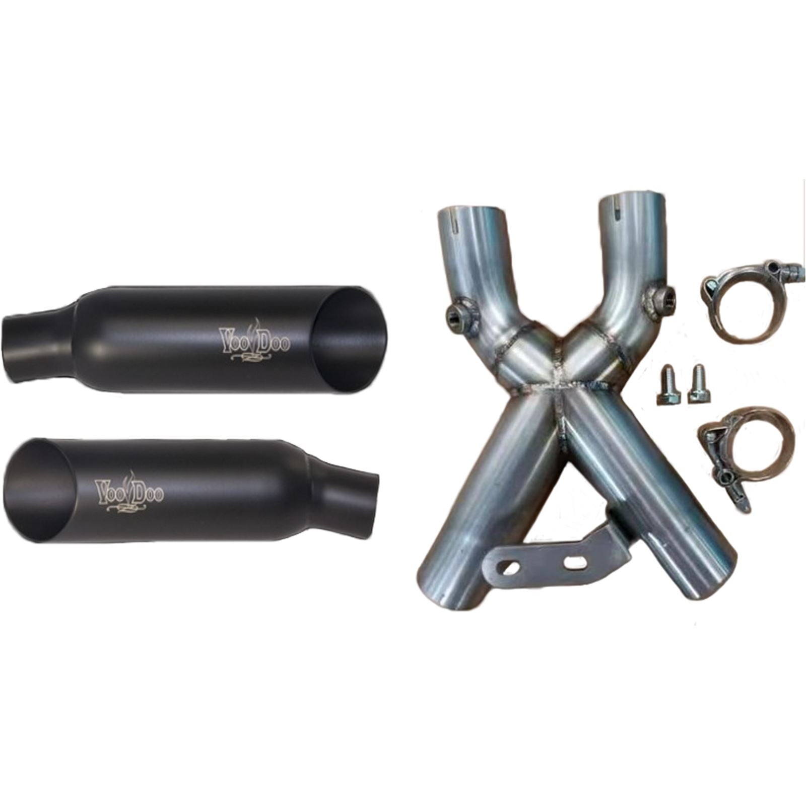 Voodoo Shorty Dual Muffler - Black Busa VEBUSAM2CDB_867333