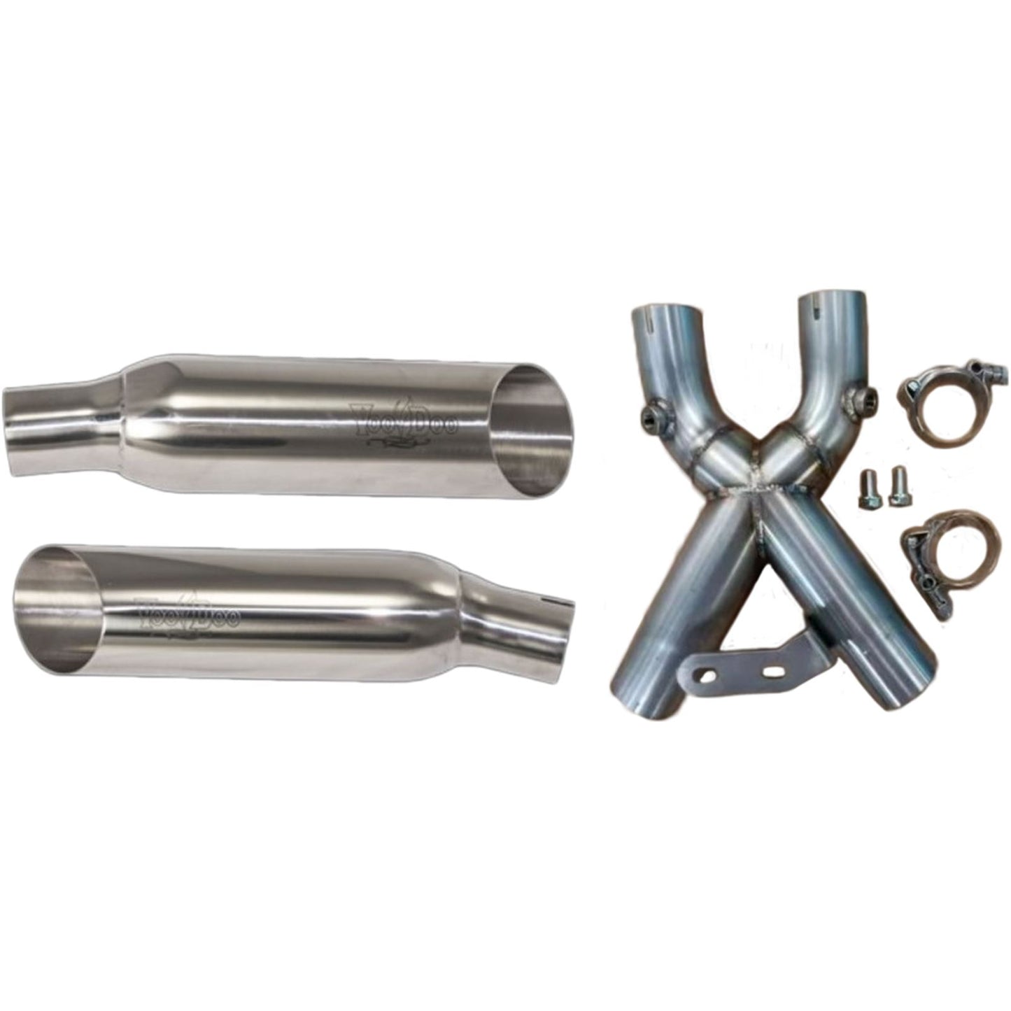 Voodoo Shorty Dual Muffler - Polished Busa VEBUSAM2CDP_867334