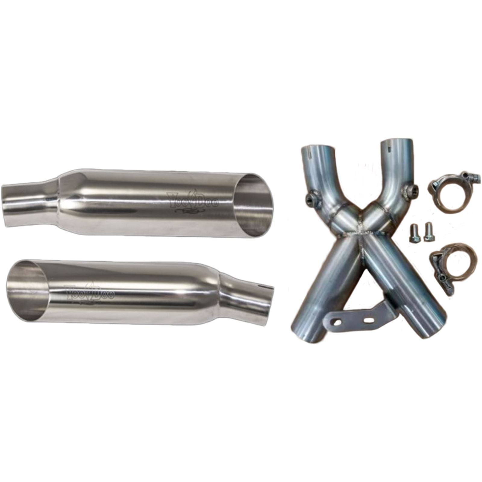 Voodoo Shorty Dual Muffler - Polished Busa VEBUSAM2CDP_867334