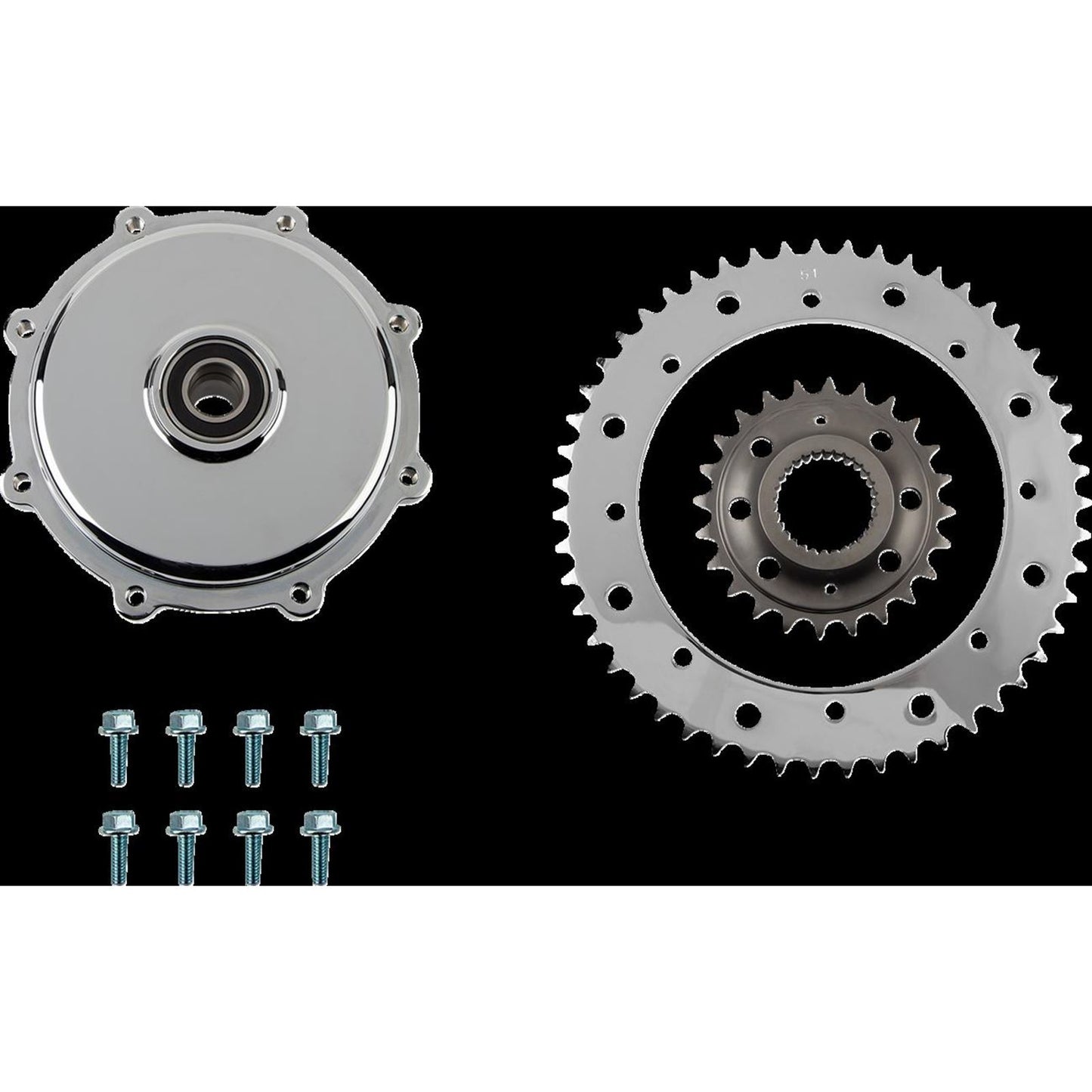 Drag Specialties Conversion Sprocket Kit - Chrome - '17-'23 1210-2664_1413775