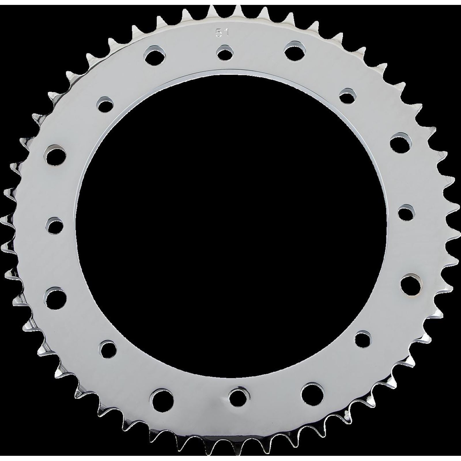 Drag Specialties Rear Sprocket - 51 Tooth - Chrome - '09-'23 1210-2668_1413744
