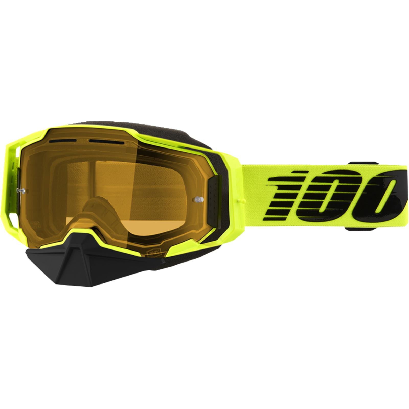 100% Armega Snow Goggles - Nuclear Citrus - Yellow Lens 50007-00003_1396415
