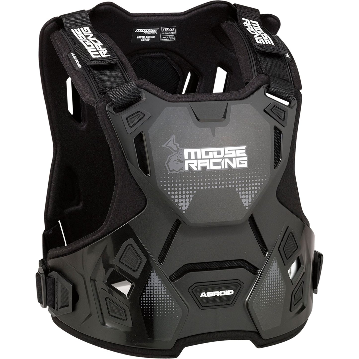 Moose Offroad Youth Agroid™ Chest Guard - Black - 2XS/XS 2701-1115_867592
