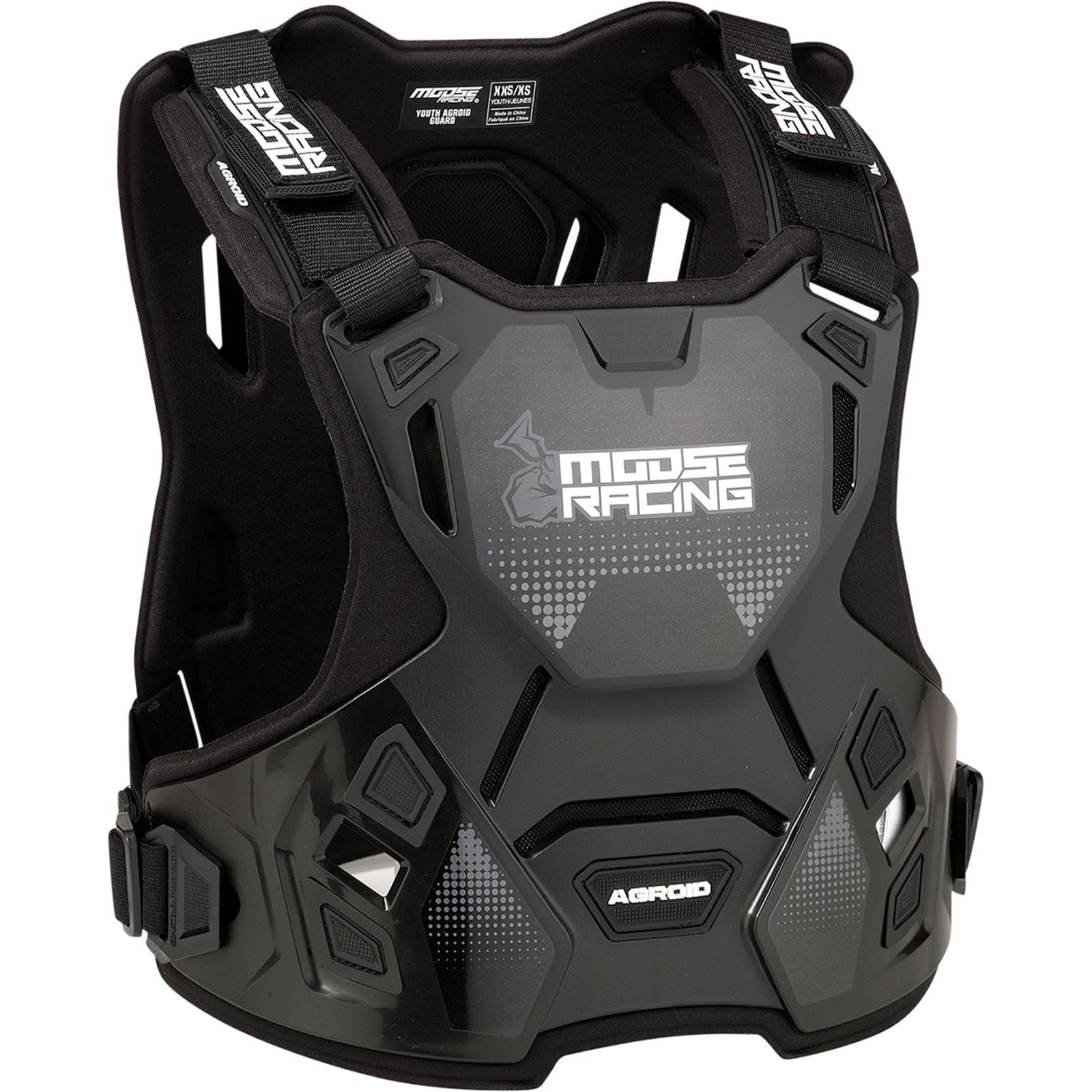 Moose Offroad Youth Agroid™ Chest Guard - Black - 2XS/XS 2701-1115_867592