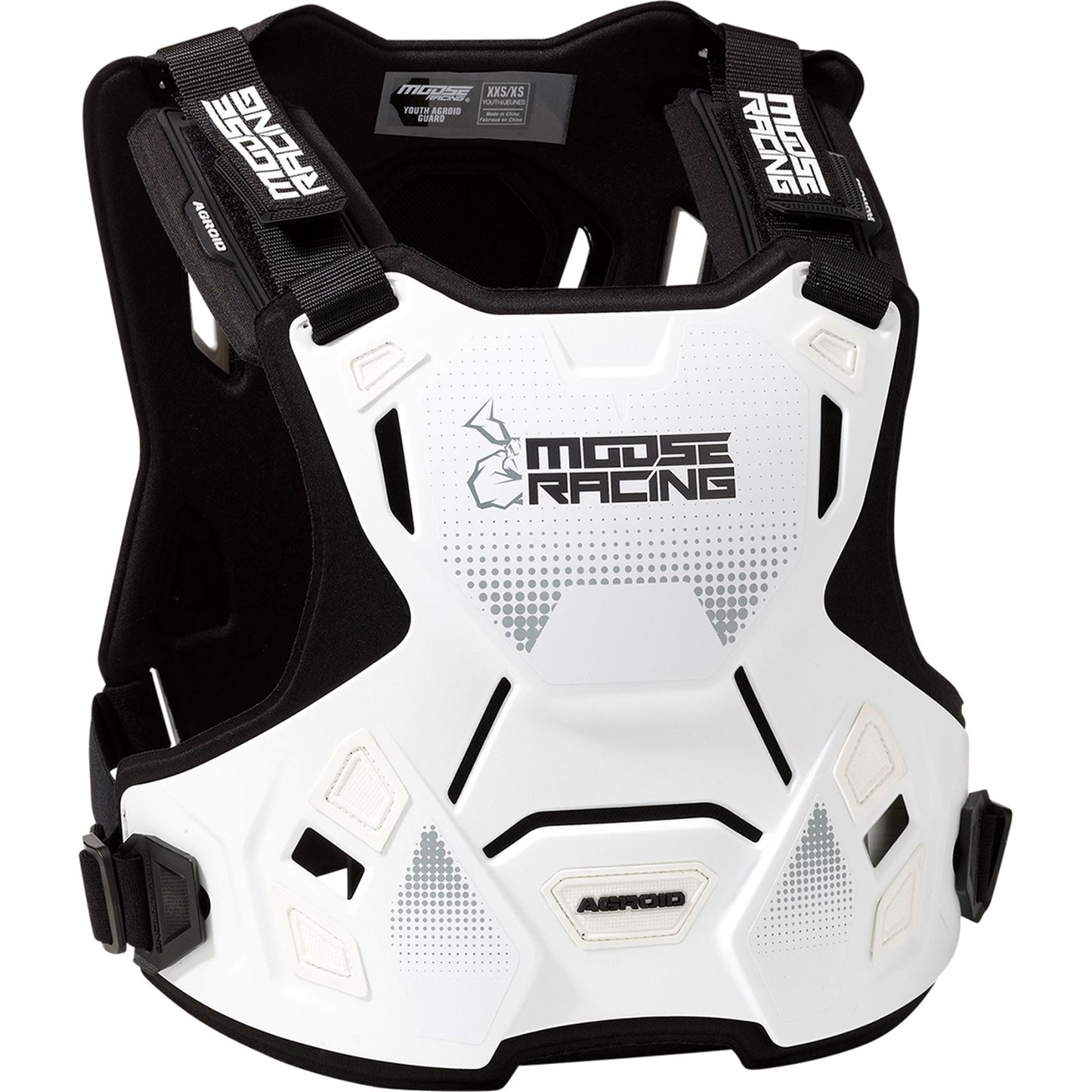 Moose Offroad Youth Agroid™ Chest Guard - White - 2XS/XS 2701-1117_867596