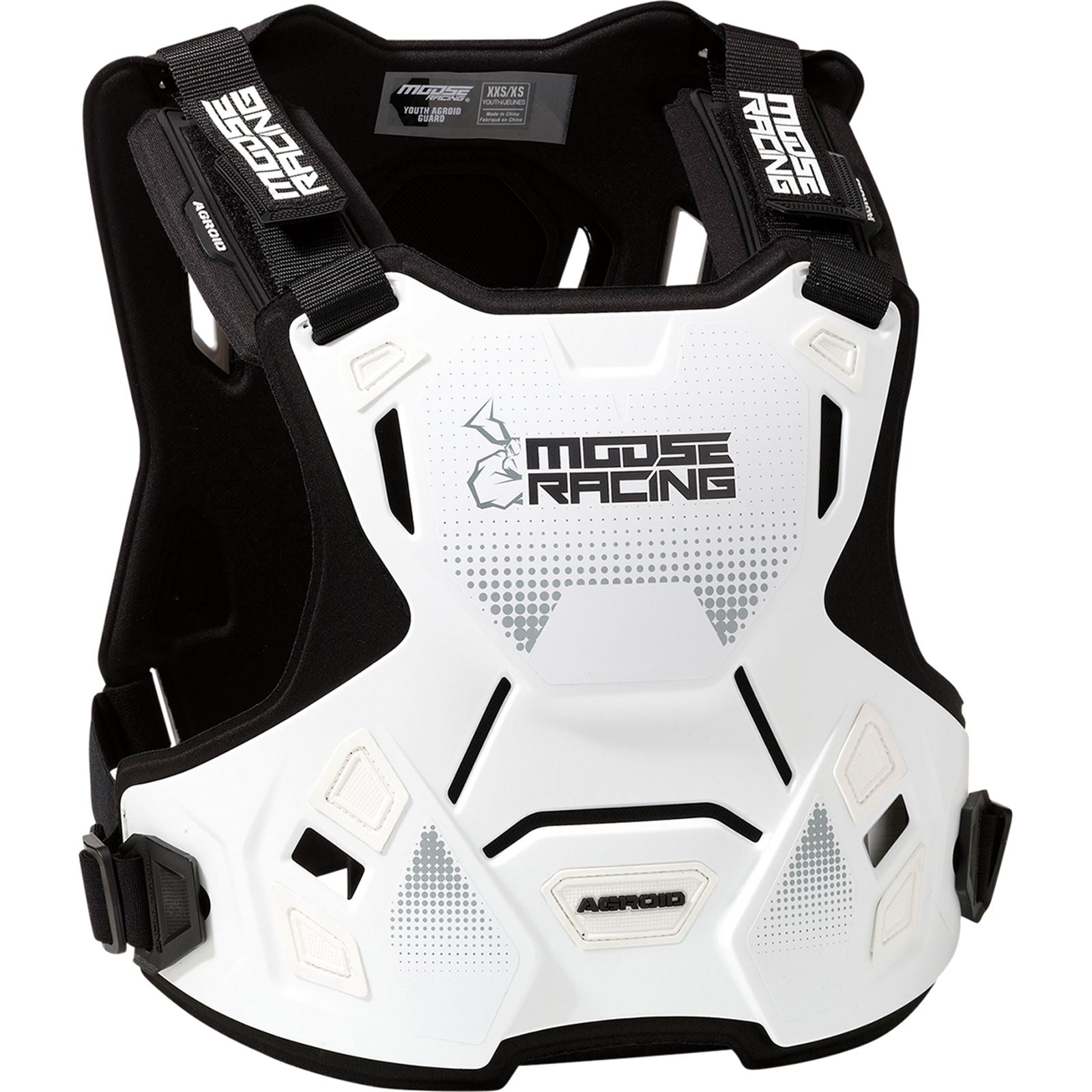 Moose Offroad Youth Agroid™ Chest Guard - White - 2XS/XS 2701-1117_867596