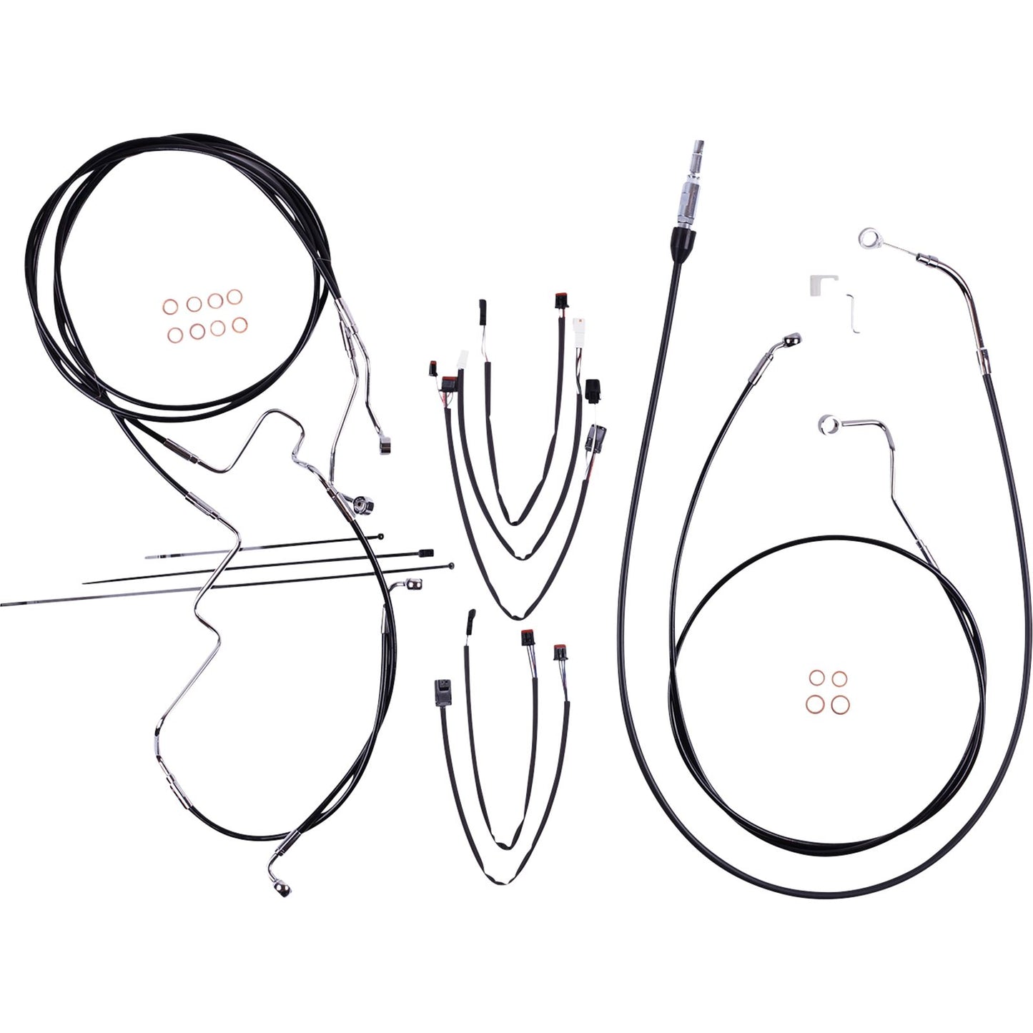 Magnum Control Cable Kit - XR - Black/Chrome [MPN: 4891192]_1097799