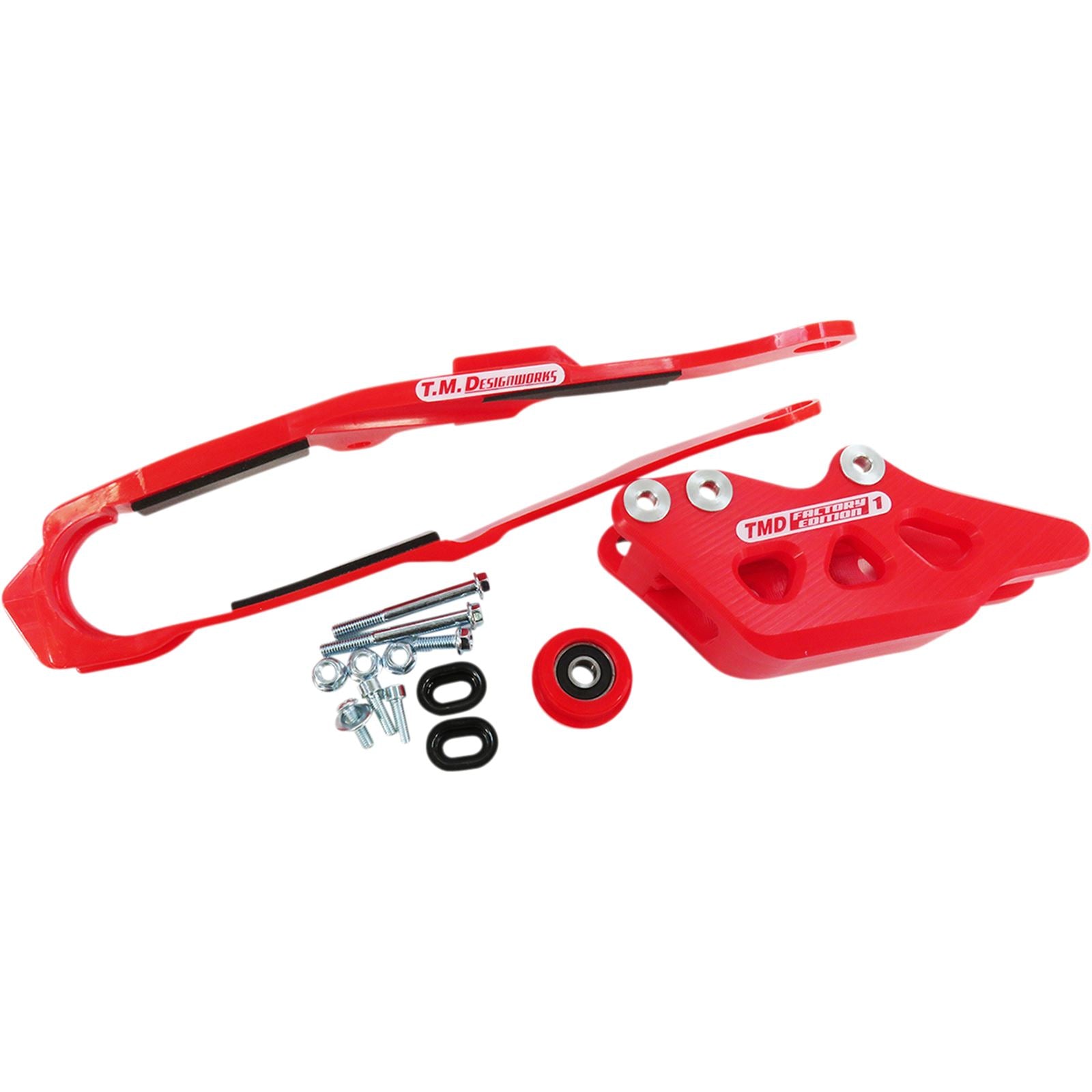 TM Design Works Chain Guide/Slider for Honda - Red [MPN: DCK-OR16-RD]_1069315