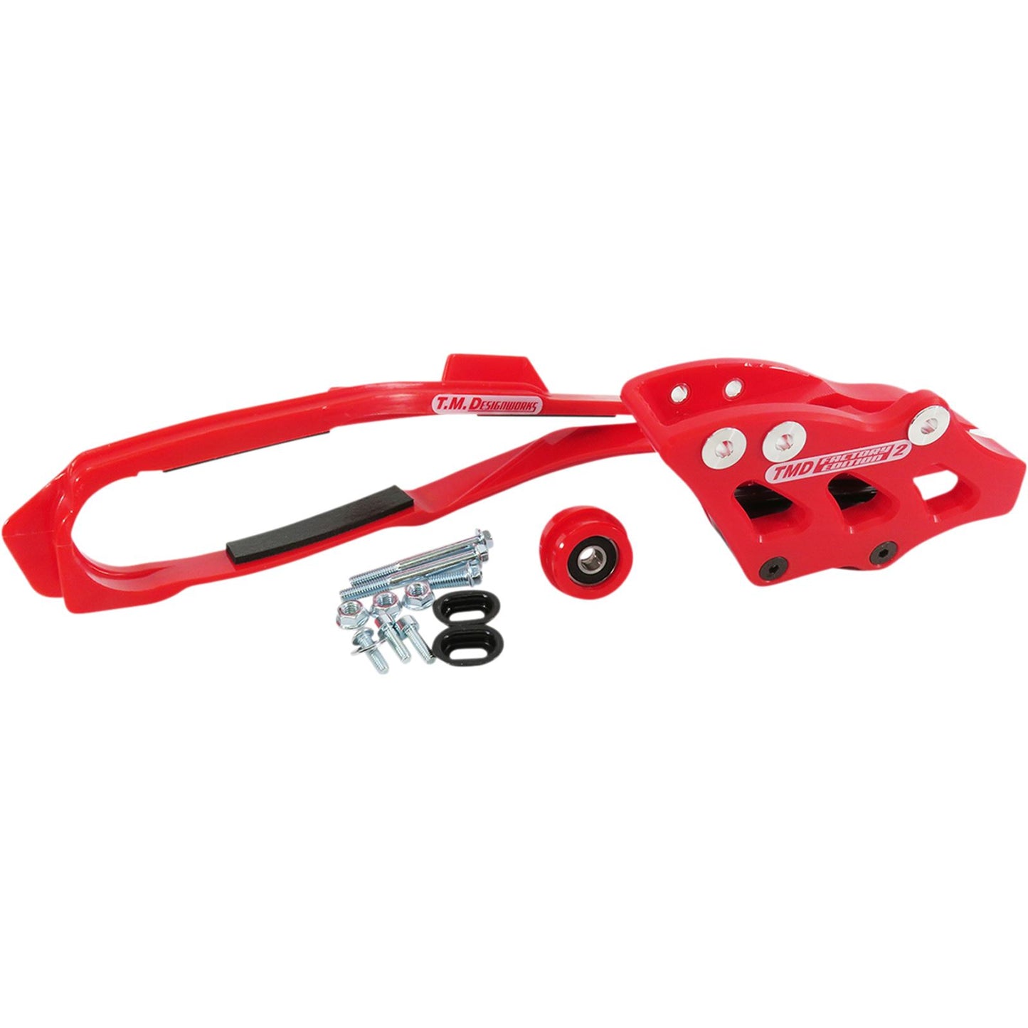 TM Design Works Chain Guide/Slider for Honda - Red [MPN: DCK-OR17-RD]_1069310