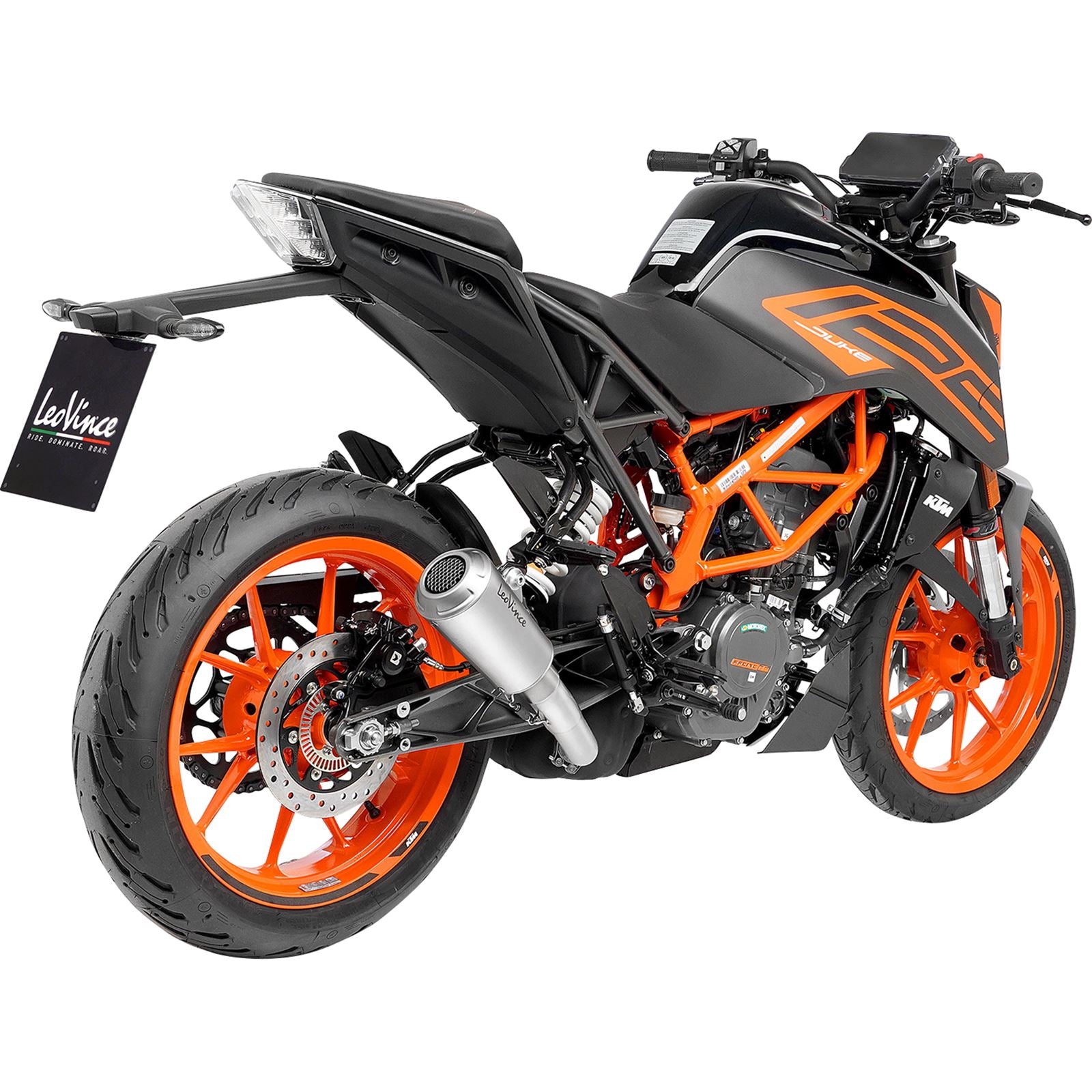 Leovince LV-10 Slip-On Muffler - Stainless Steel for KTM [MPN: 15249]_1095300