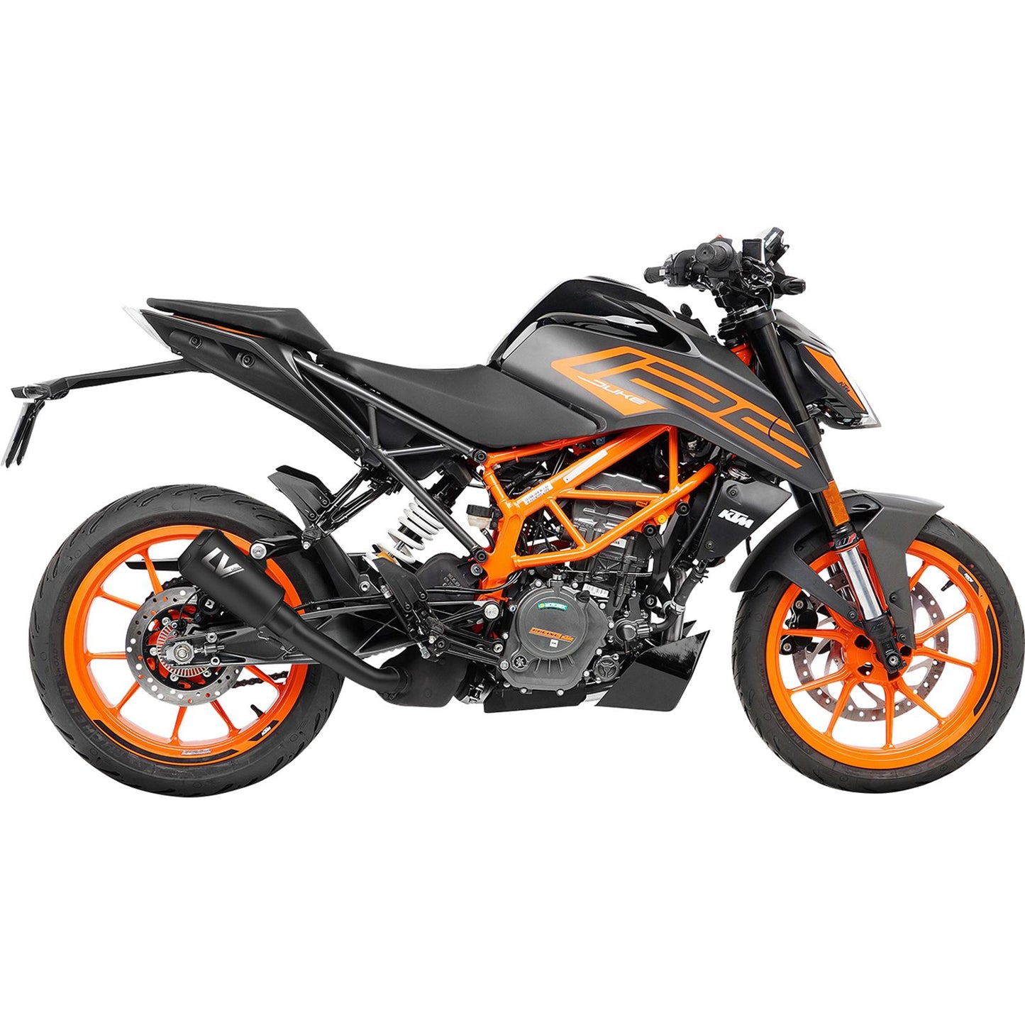 Leovince LV-10 Slip-On Muffler - Full Black for KTM [MPN: 15249FB]_1095305