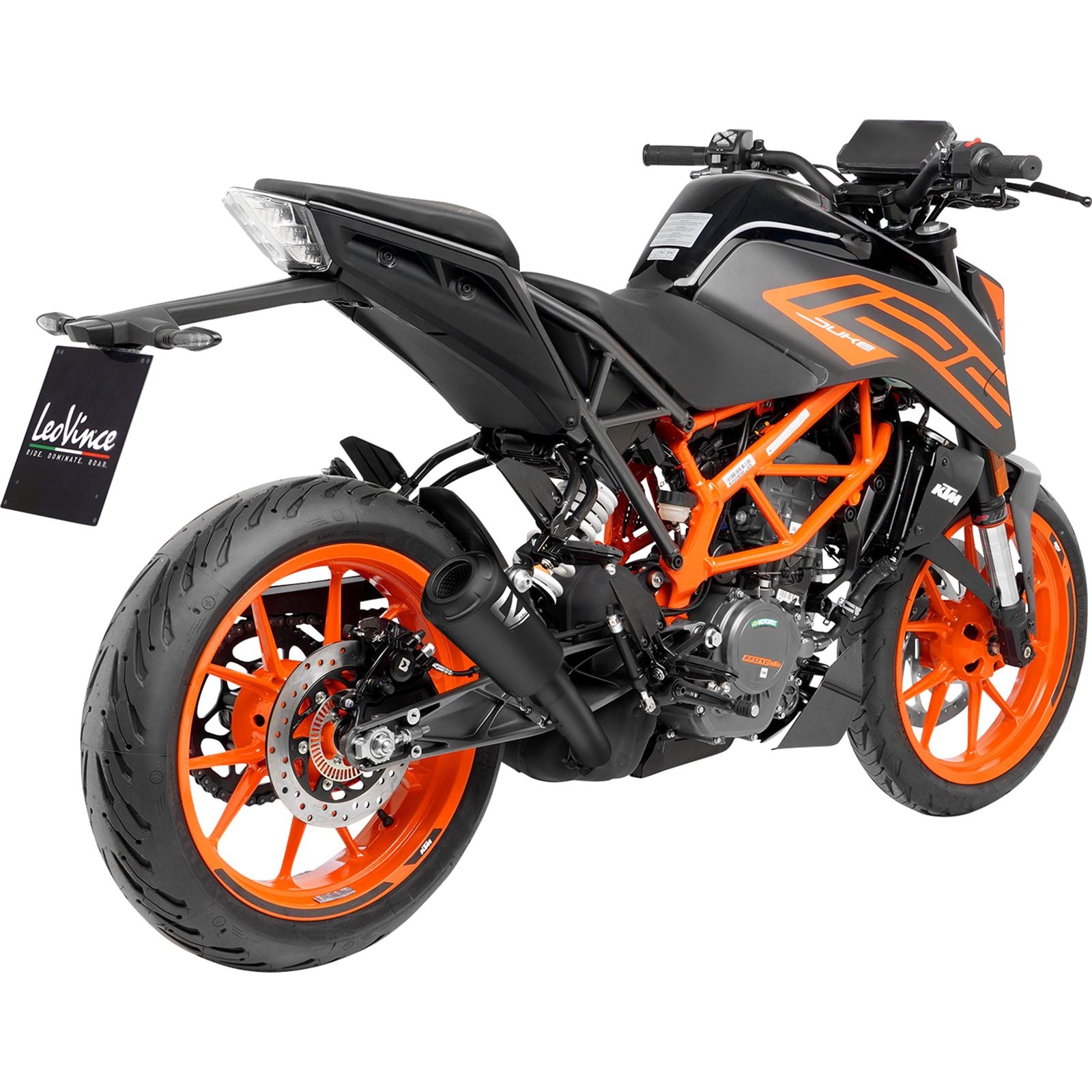 Leovince LV-10 Slip-On Muffler - Full Black for KTM [MPN: 15249FB]_1095284