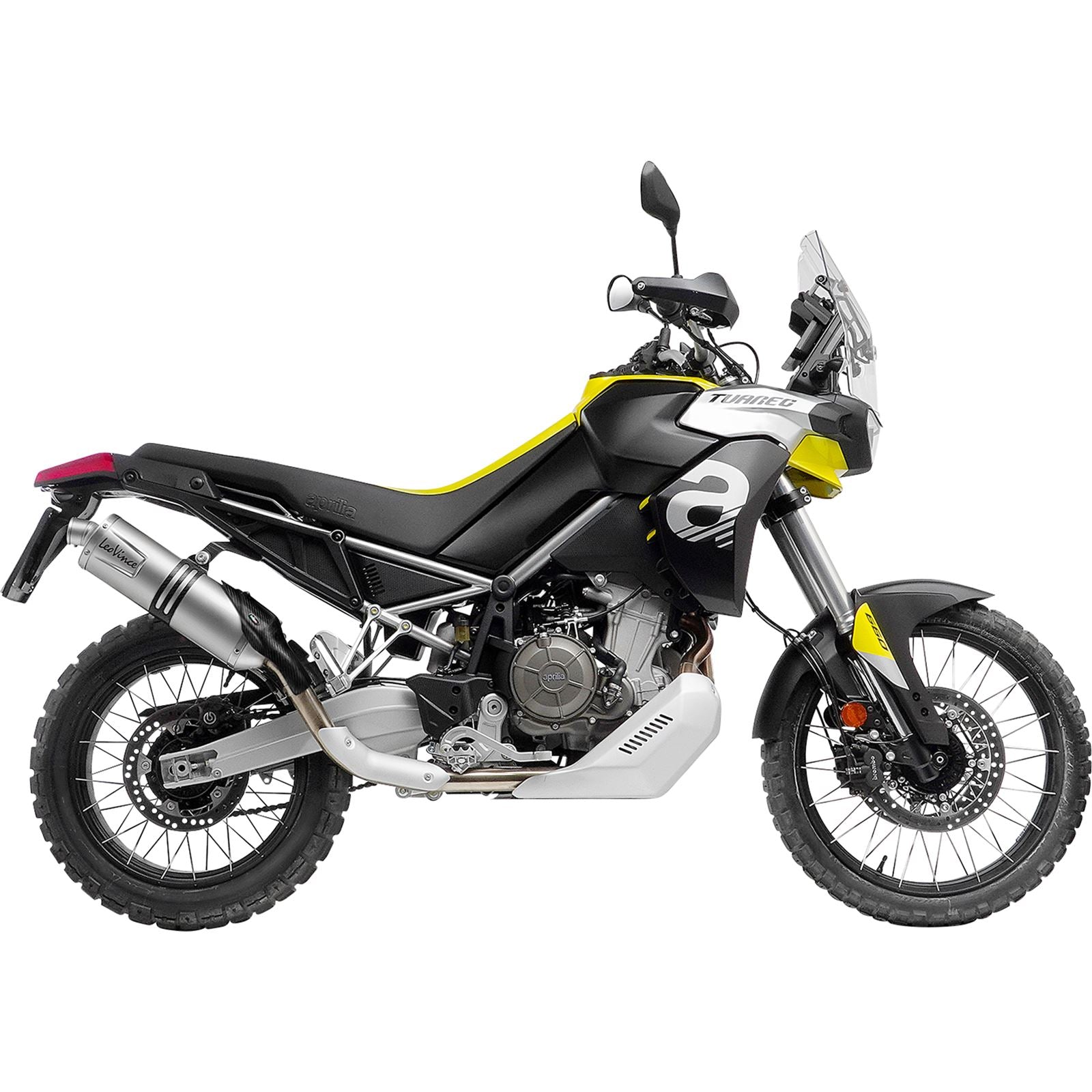 Leovince LV One EVO Muffler - Stainless Steel for 2022-2024 Aprilia Tuareg 660 [MPN: 14402E]_1097295