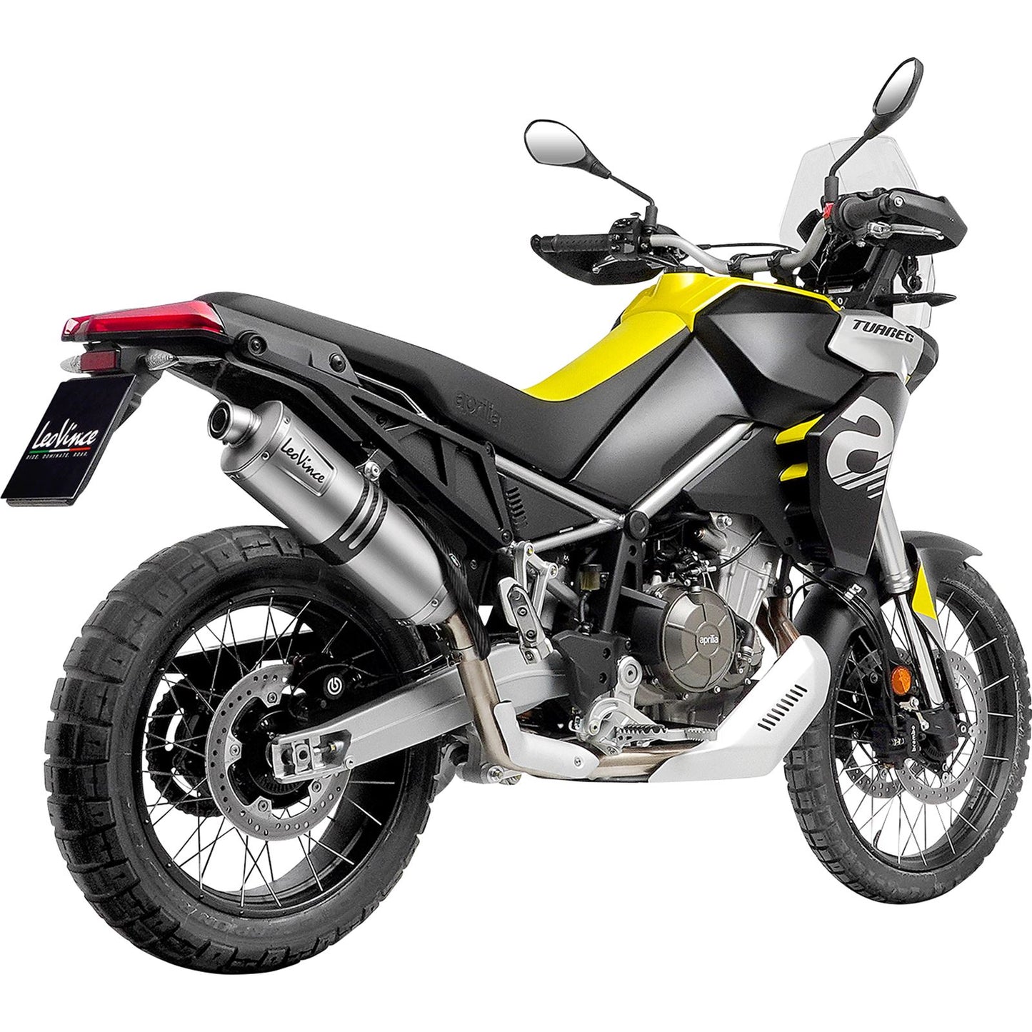 Leovince LV One EVO Muffler - Stainless Steel for 2022-2024 Aprilia Tuareg 660 [MPN: 14402E]_1097294