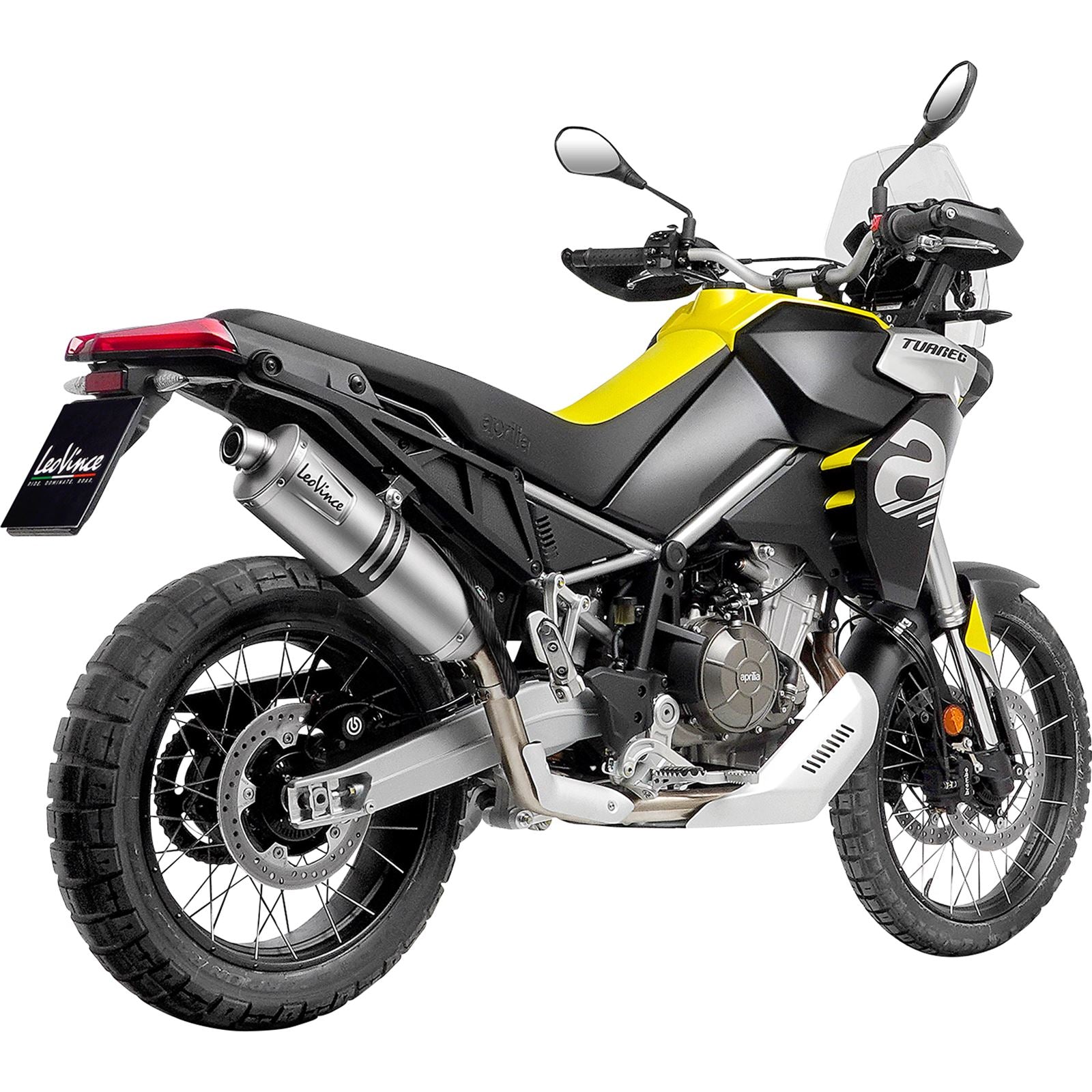 Leovince LV One EVO Muffler - Stainless Steel for 2022-2024 Aprilia Tuareg 660 [MPN: 14402E]_1097294