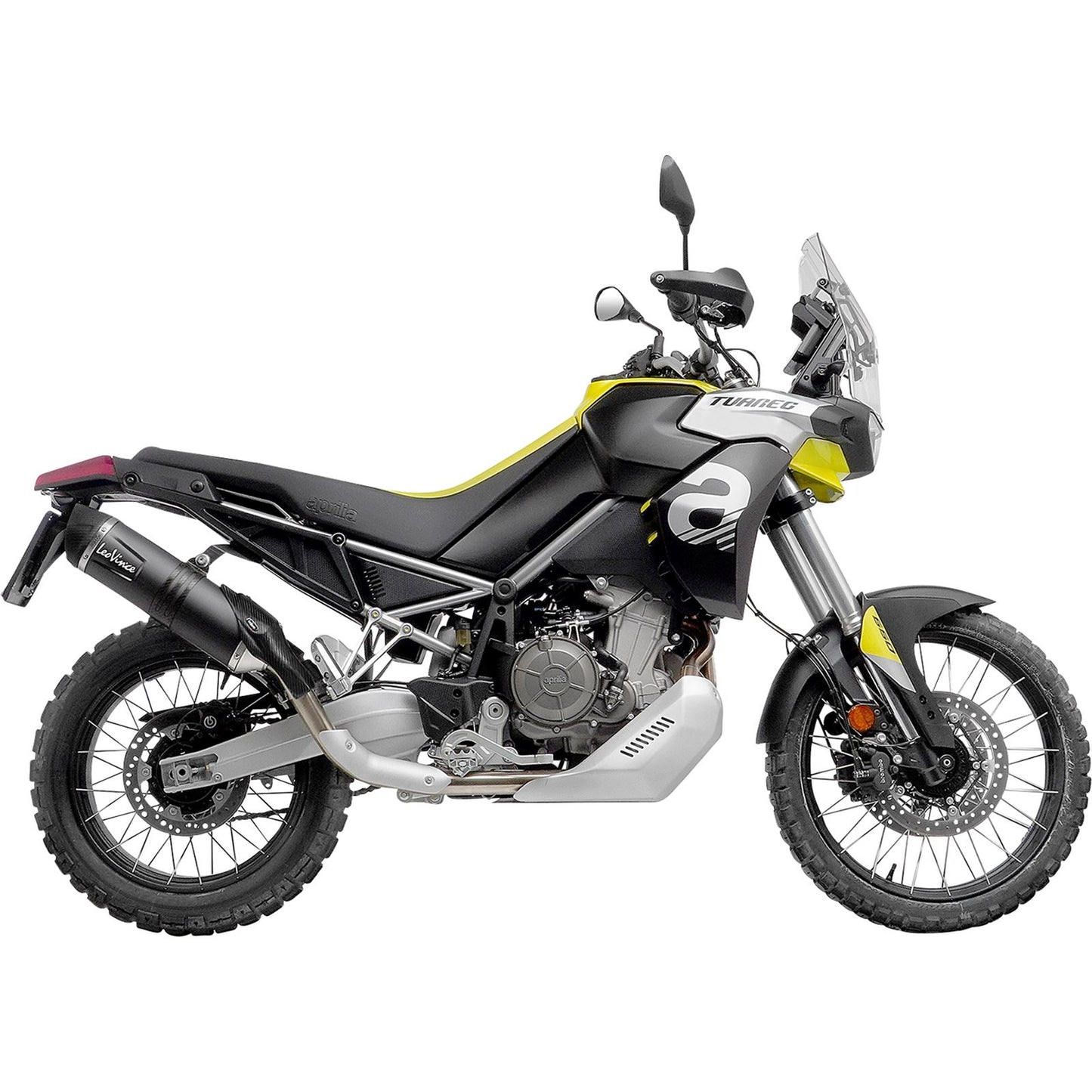 Leovince LV One EVO Slip-On Muffler - Black for 2022-2024 Aprilia Tuareg 660 [MPN: 14402EB]_1097293