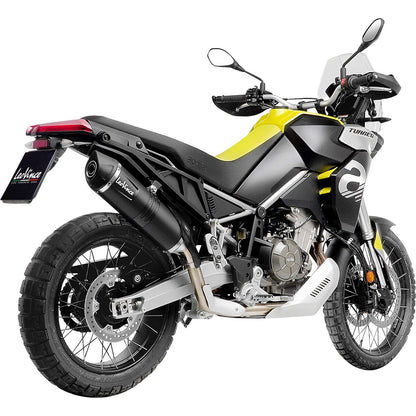 Leovince LV One EVO Slip-On Muffler - Black for 2022-2024 Aprilia Tuareg 660 [MPN: 14402EB]_1097292