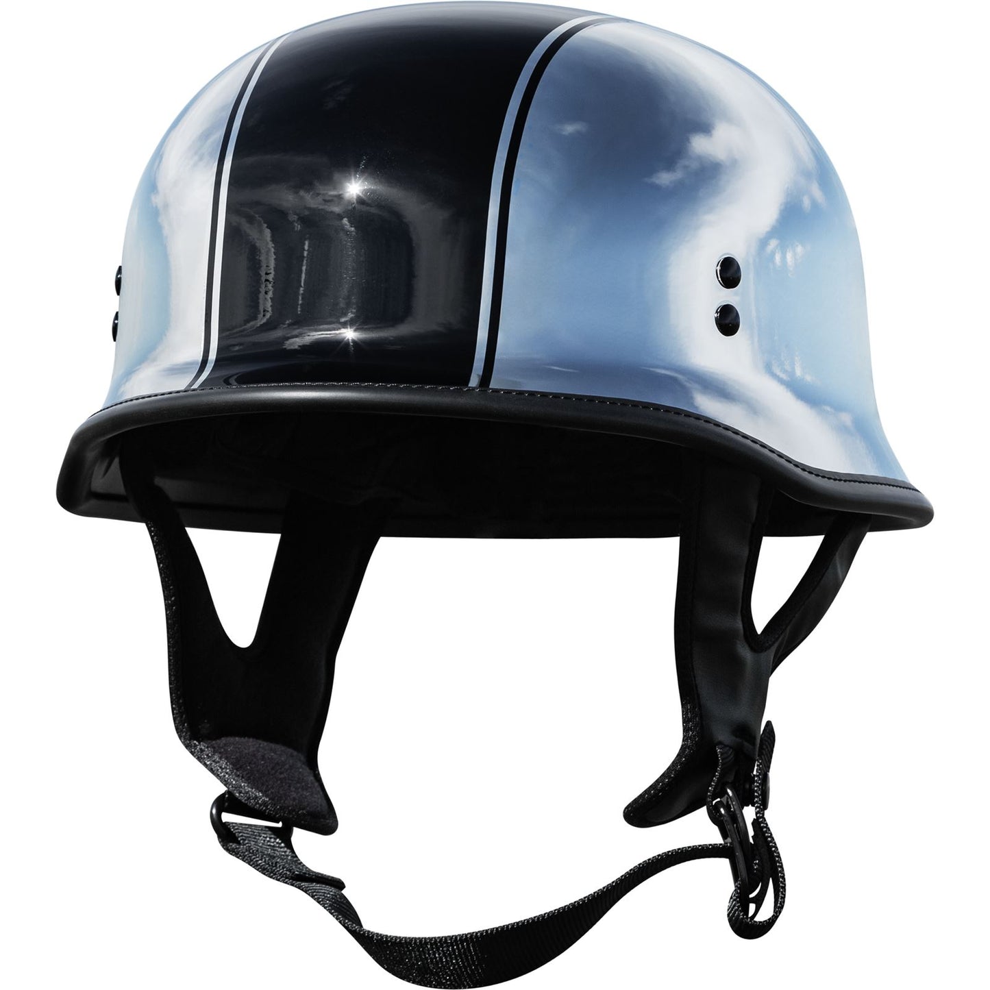 Highway 21 9MM German Beanie Helmet - Chrome - Small OPEN BOX [MPN: 77-1002S]_2624830